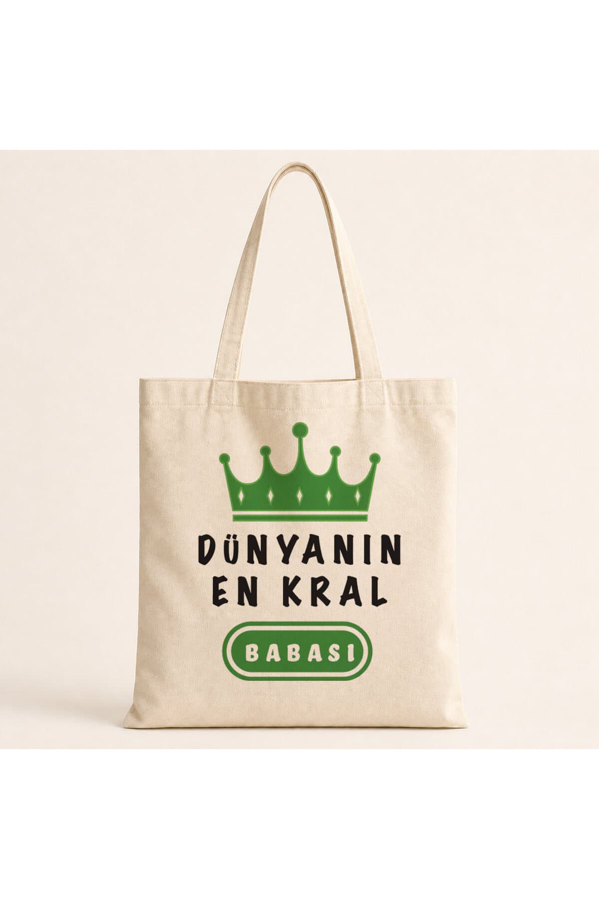 Dünyanın En Kral Babası Baskılı Bez Çanta