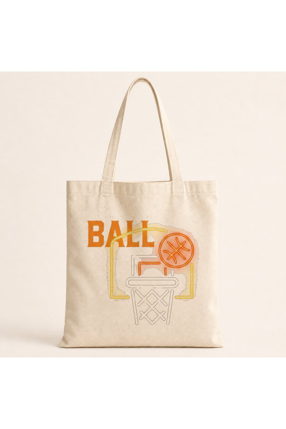Basketball Pota Tasarım Baskılı Bez Çanta