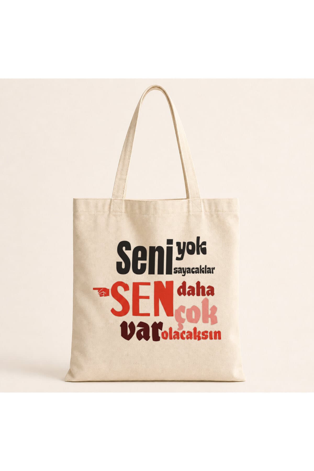 Seni Yok Sayacaklar Baskılı Bez Çanta