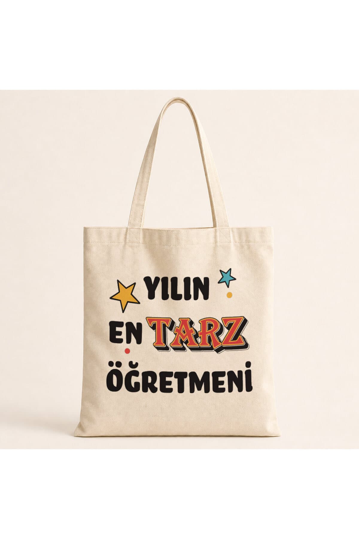 Yılın En Tarz Öğretmeni Baskılı Bez Çanta