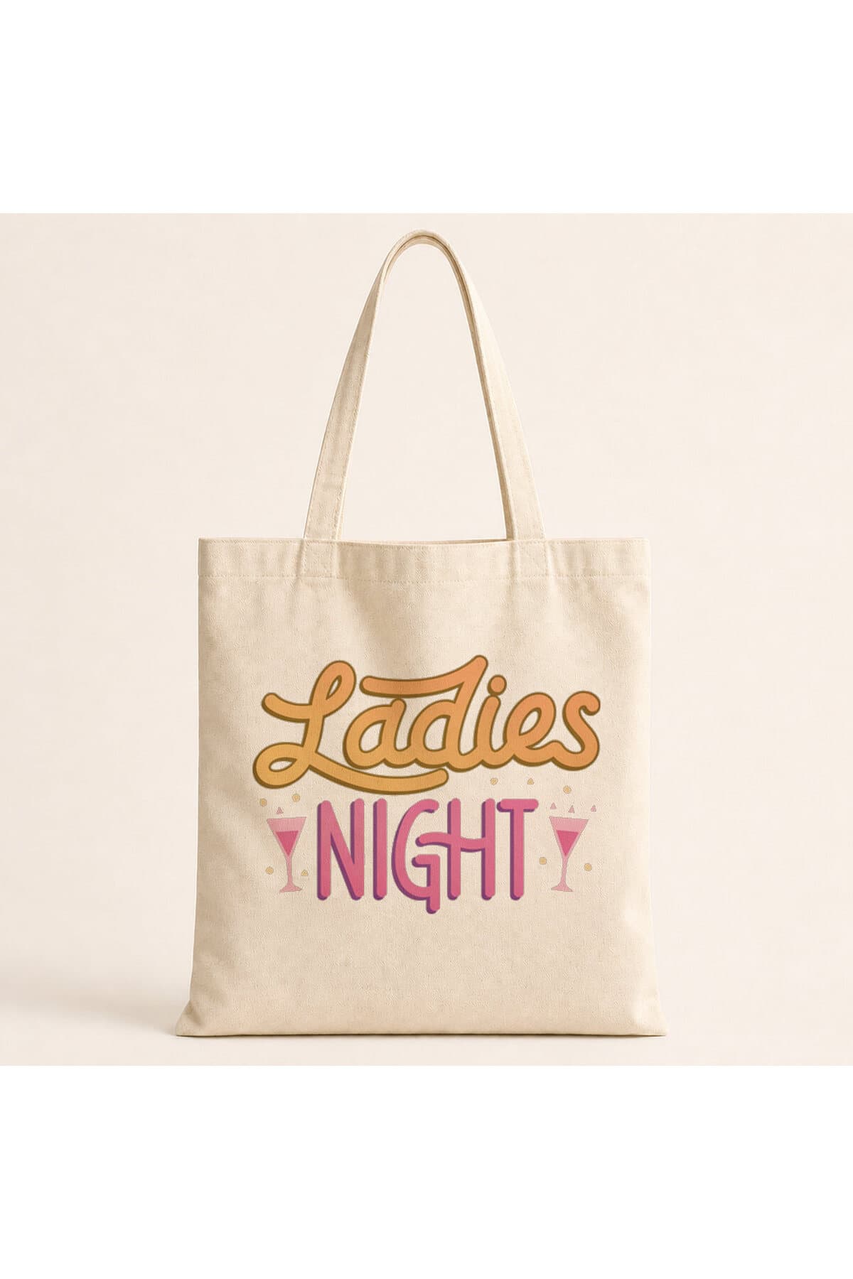 Ladies Night Yazı Baskılı Bez Çanta