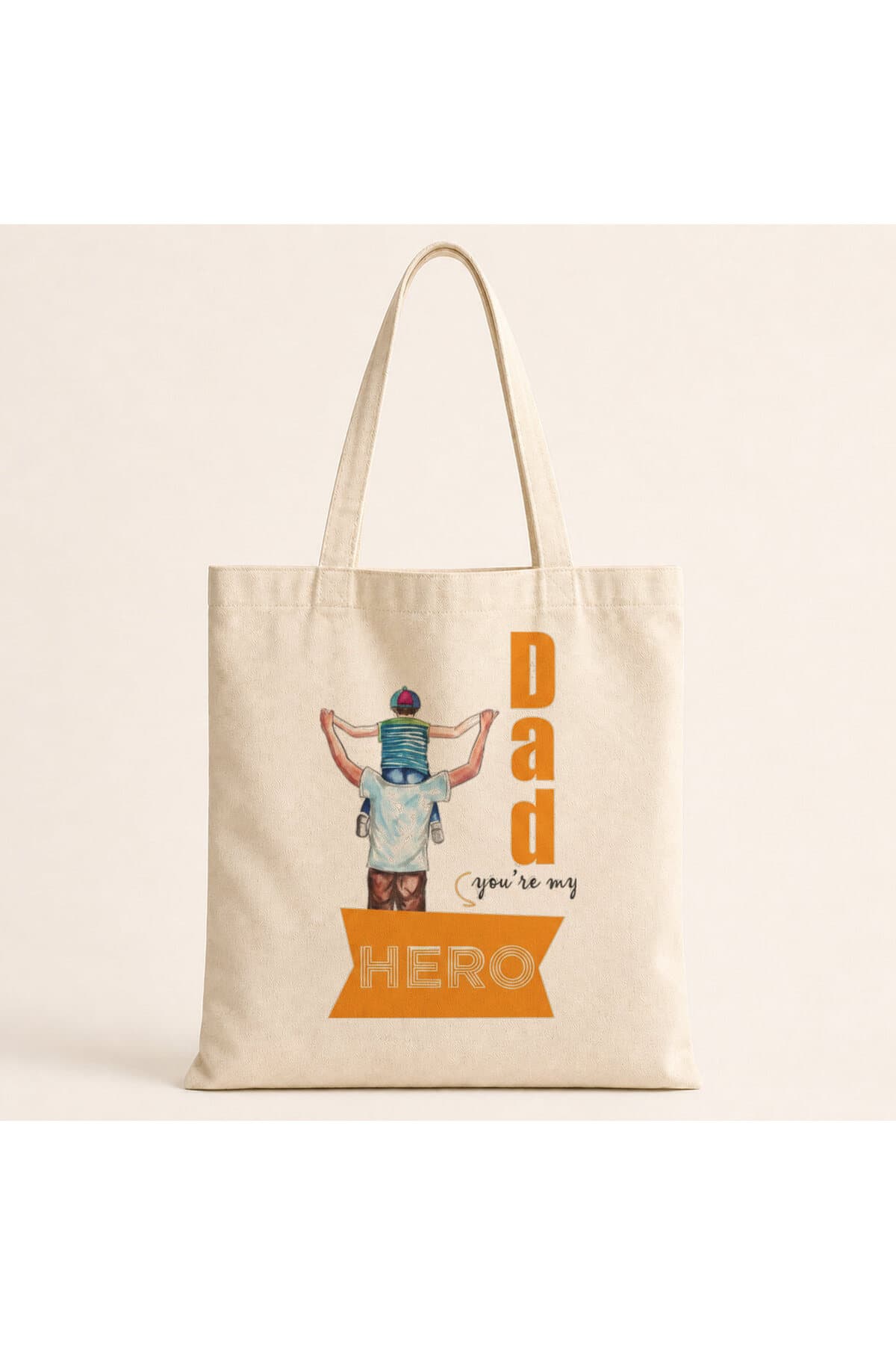 Hero-baba&oğul Baskılı Bez Çanta