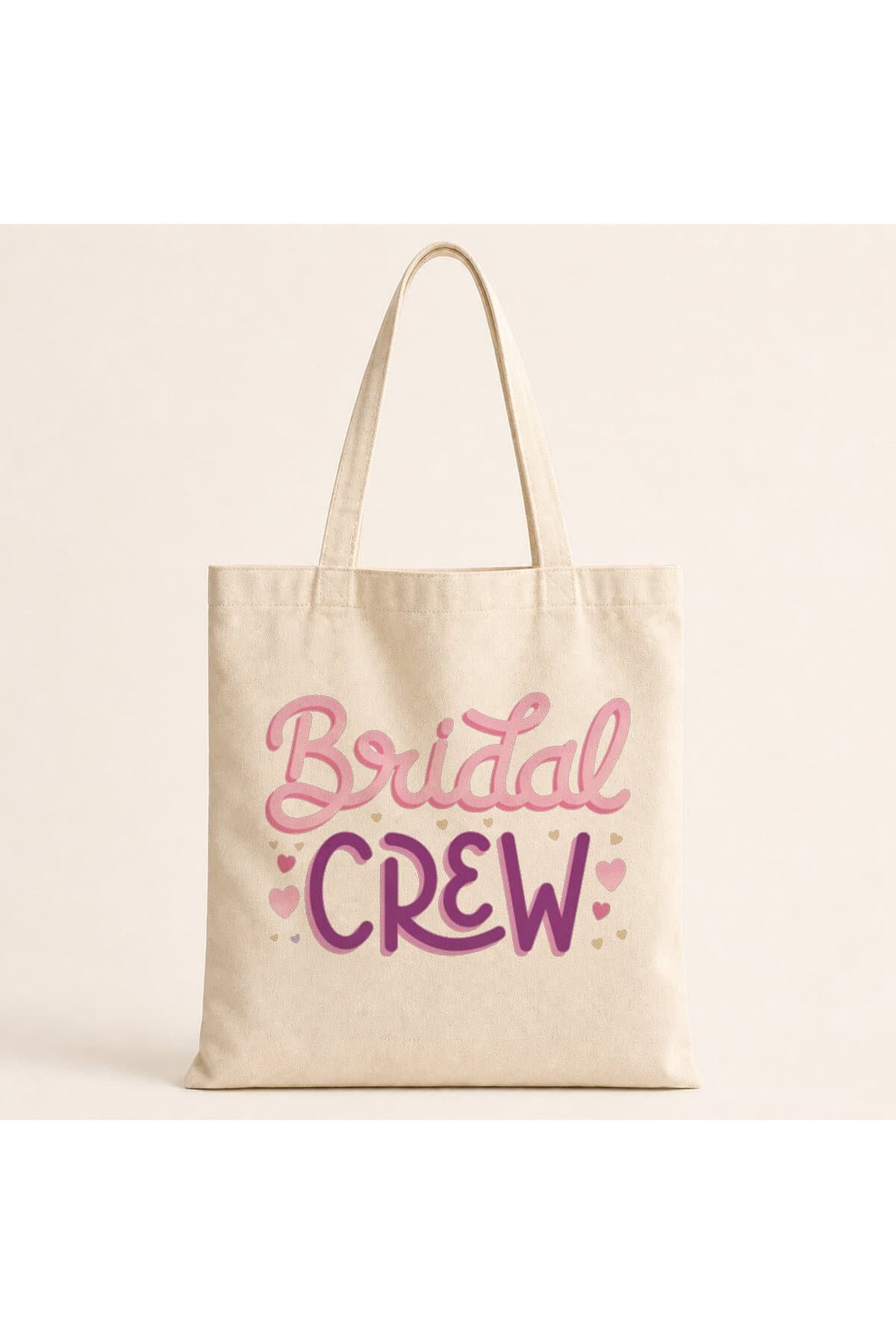 Bridal Crew Yazı Baskılı Bez Çanta
