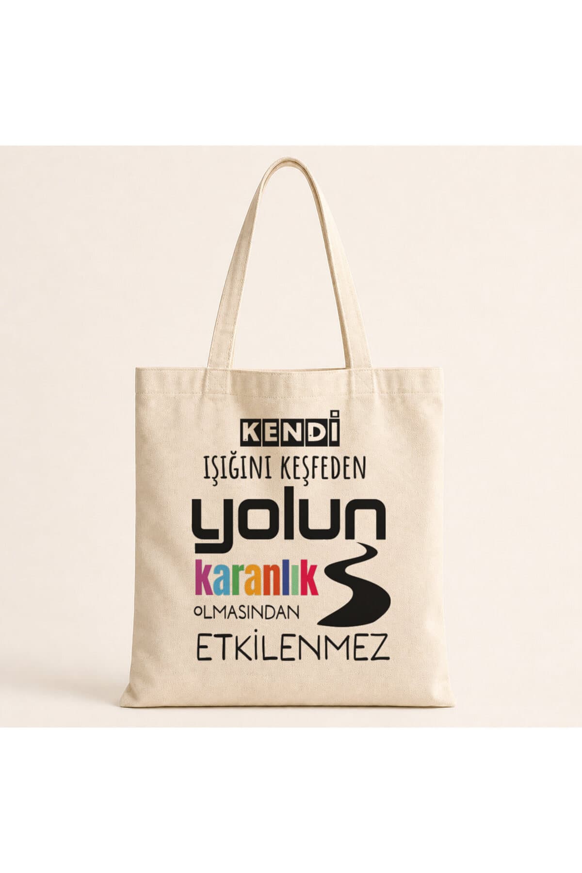 Kendi Işığını Keşfeden Baskılı Bez Çanta