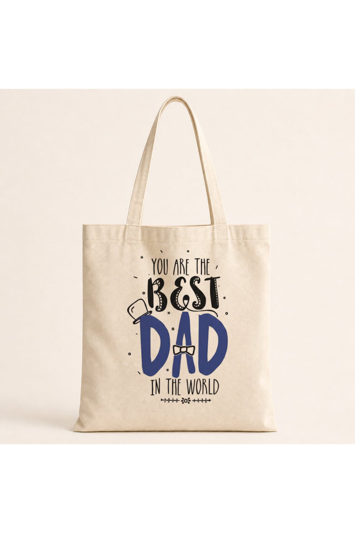 Best Dad Baskılı Bez Çanta