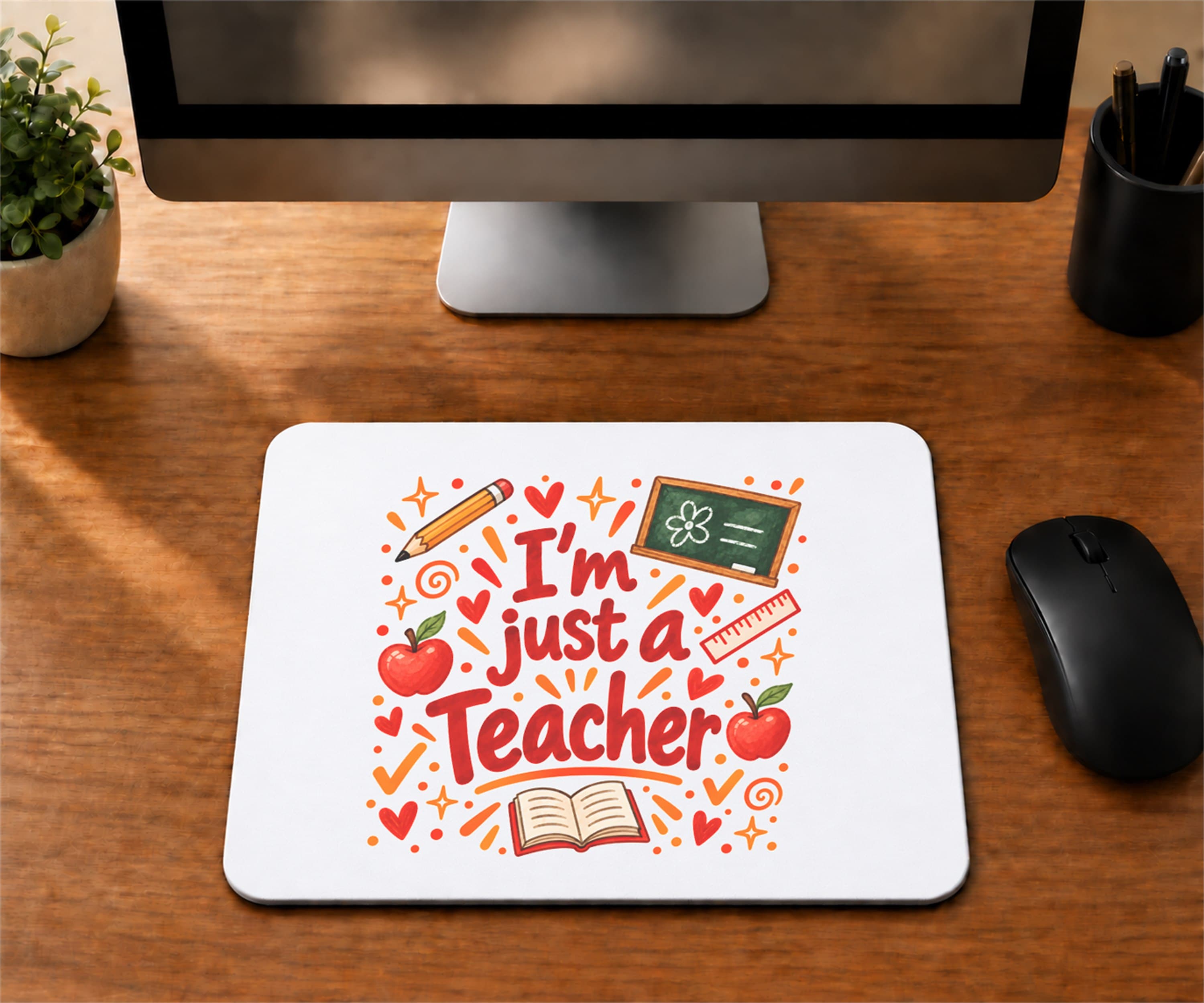 Öğretmen Temalı Baskılı Mousepad - Öğretmene Hediye Bilgisayar Altlığı