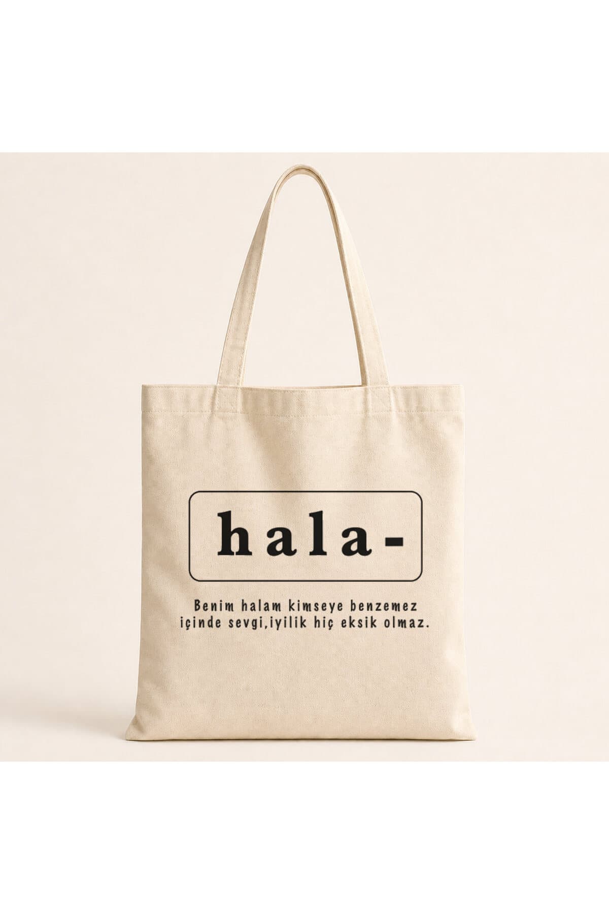 Hala Baskılı Bez Çanta - Halaya Hediye Omuz Çantası