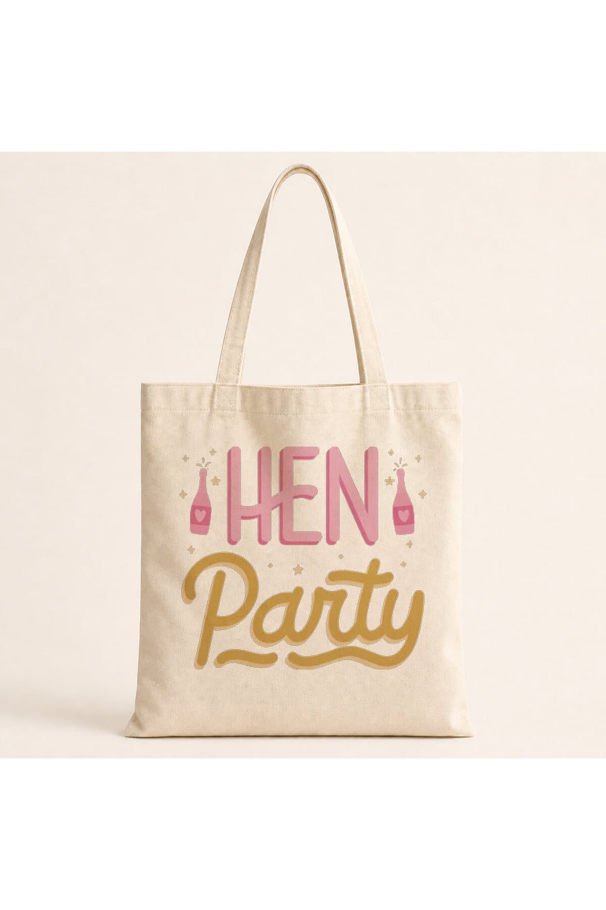 Hen Party Yazı Baskılı Bez Çanta Omuz Çantası