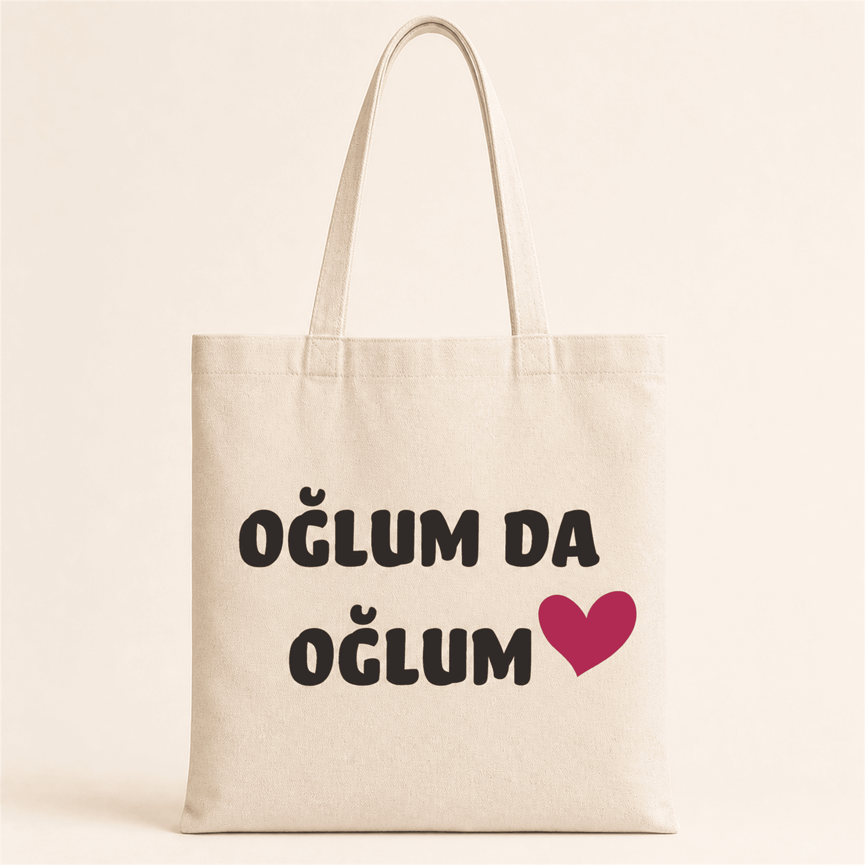 Oğlum Da Oğlum Baskılı Bez Çanta Omuz Çantası