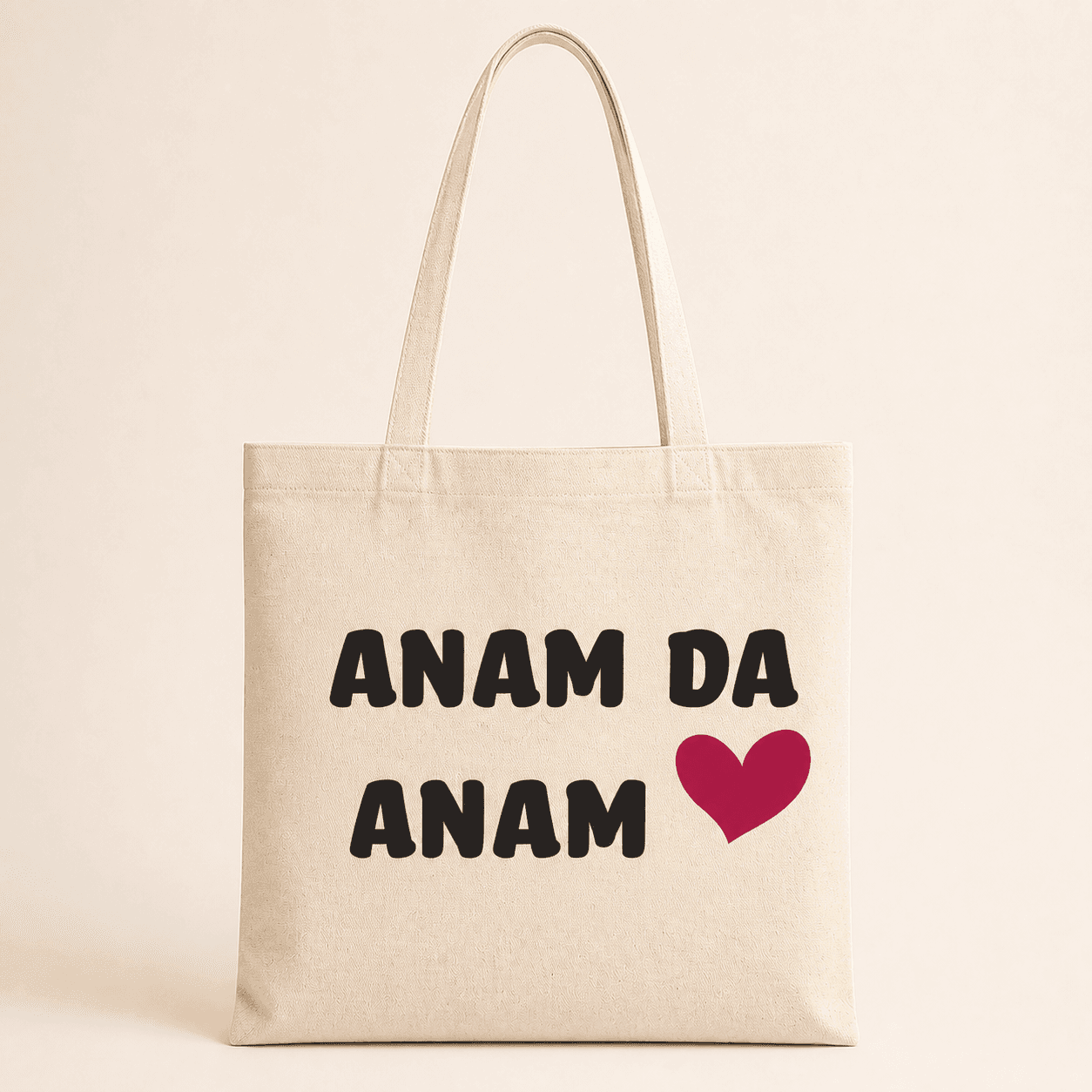 Anam Da Anam Baskılı Bez Çanta Omuz Çantası