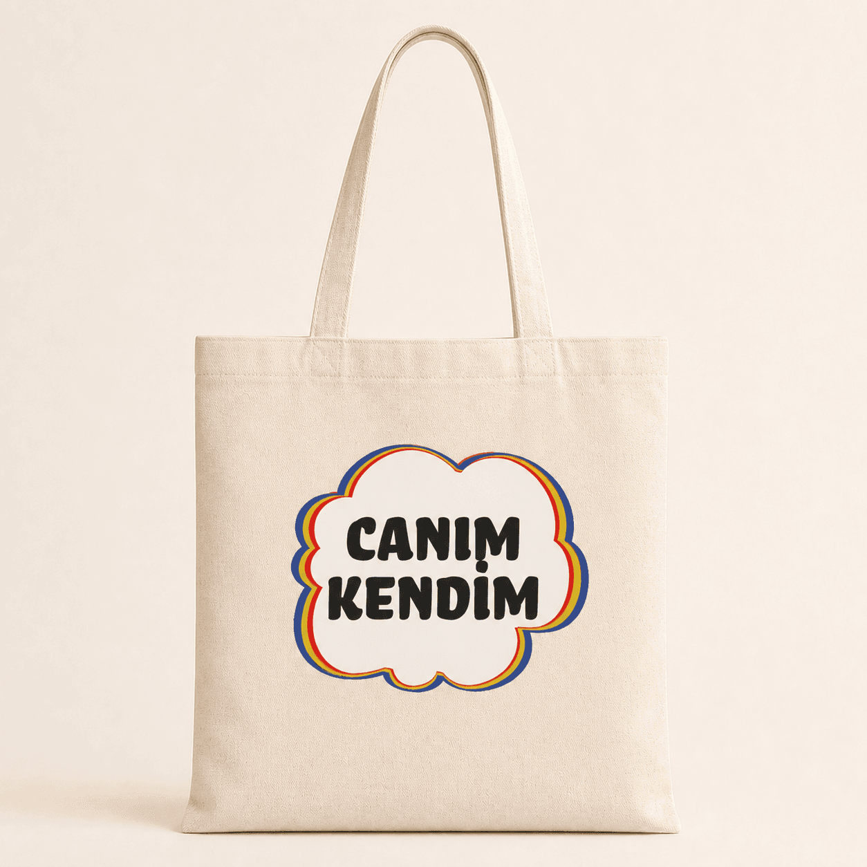 Canım Kendim Baskılı Bez Çanta Omuz Çantası