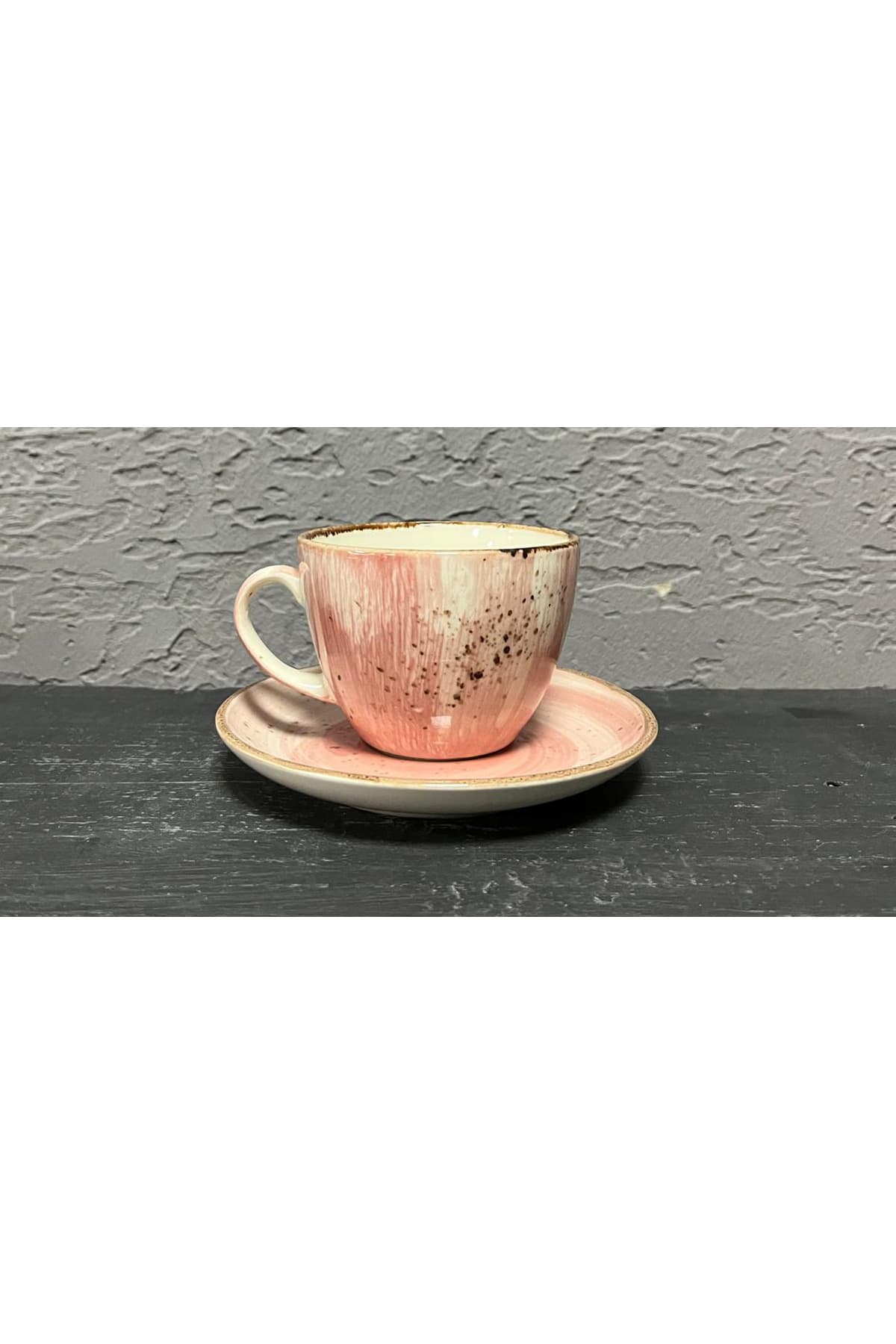 Tekli Baskılı Çay Fincanı Bardak Mug