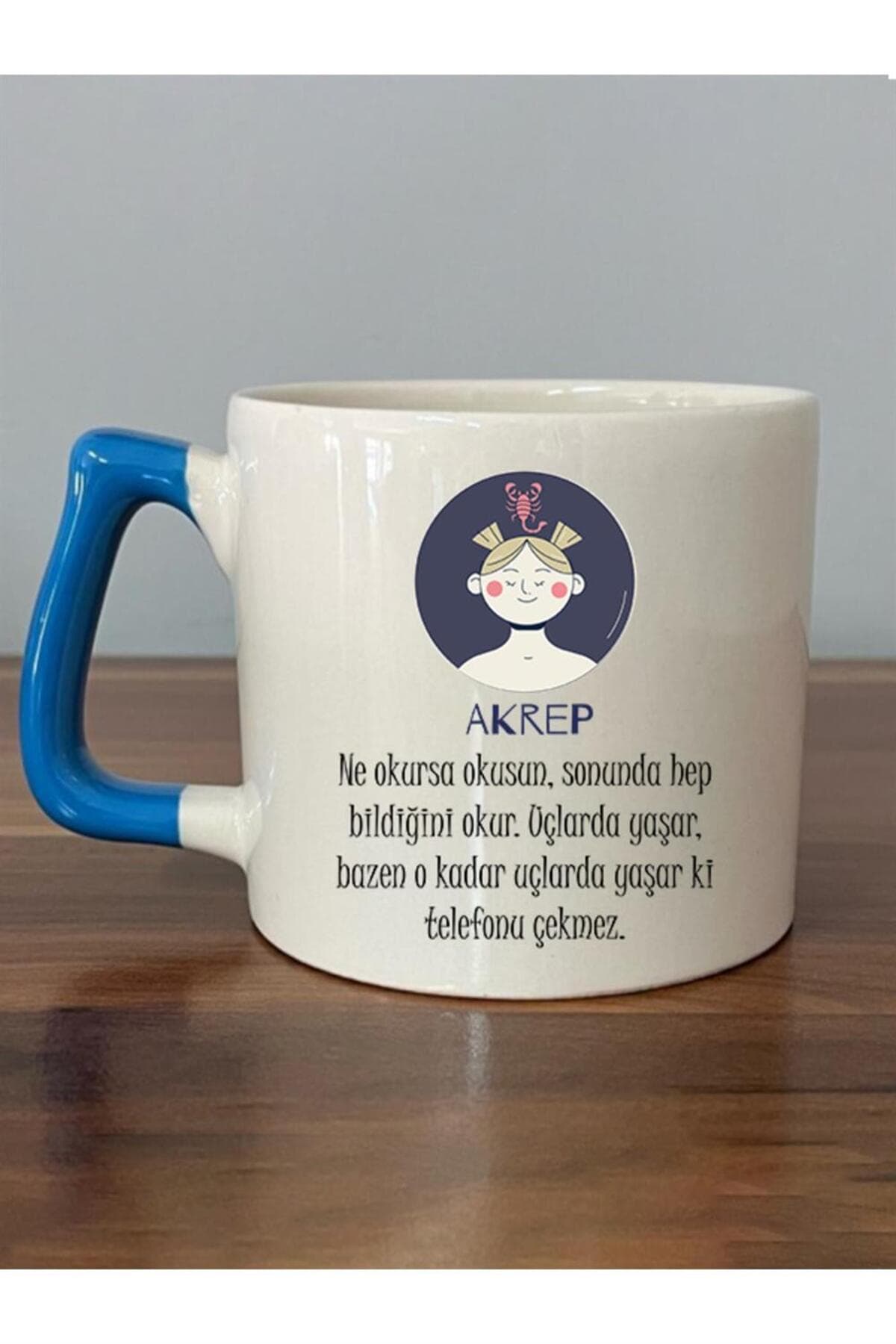 Akrep Burcu ve Onla Alakalı Komik Açıklama Baskılı Kulplu Prime Kupa Bardak Fincan Mug