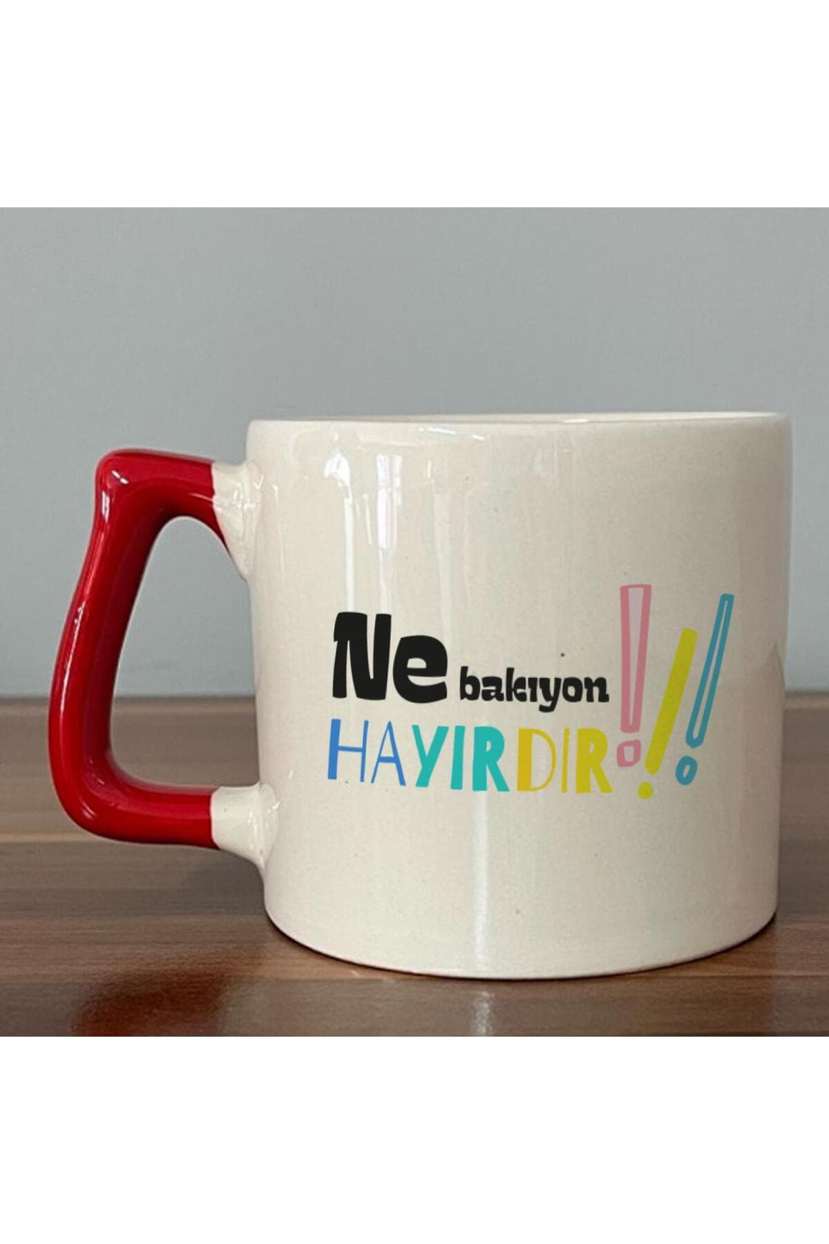 Ne Bakıyon Hayırdır Baskılı Kulplu Prime Kupa Bardak Fincan Mug