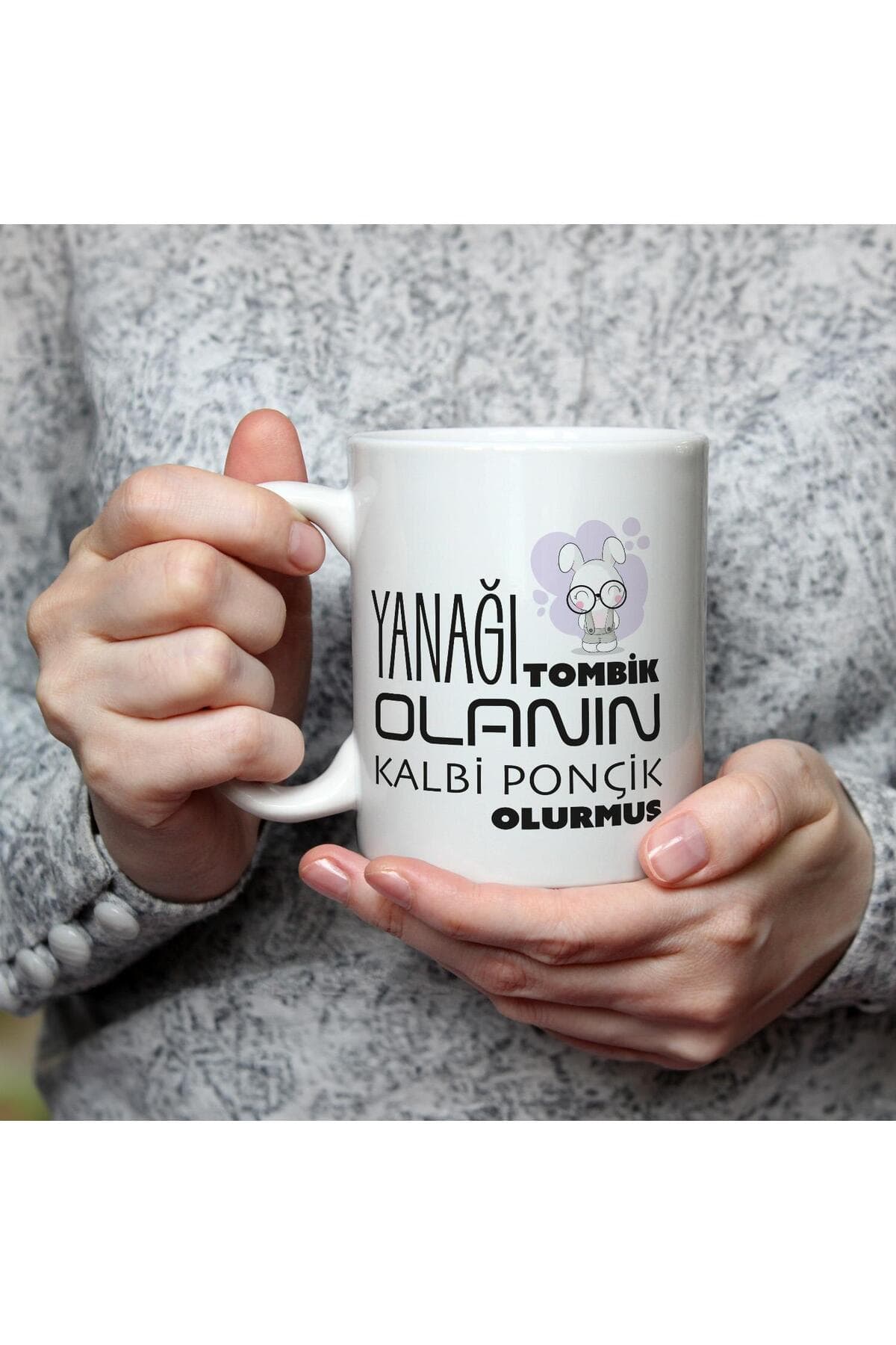 Yanağı Tombik Olanın Baskılı Beyaz Kupa Bardak Fincan Mug