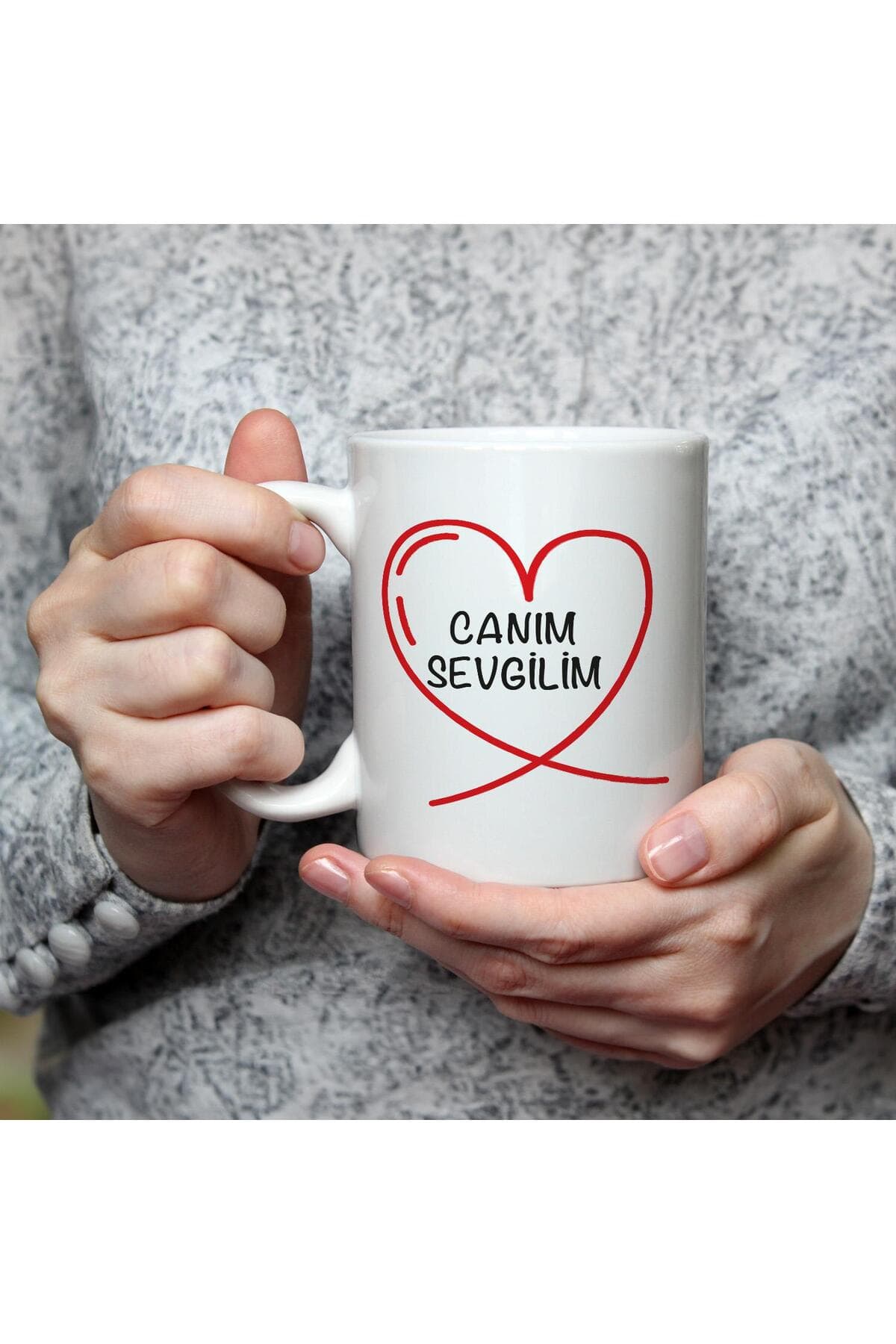 Canım Sevgilim Baskılı Beyaz Kupa - Sevgiliye Hediye Bardak Fincan Mug