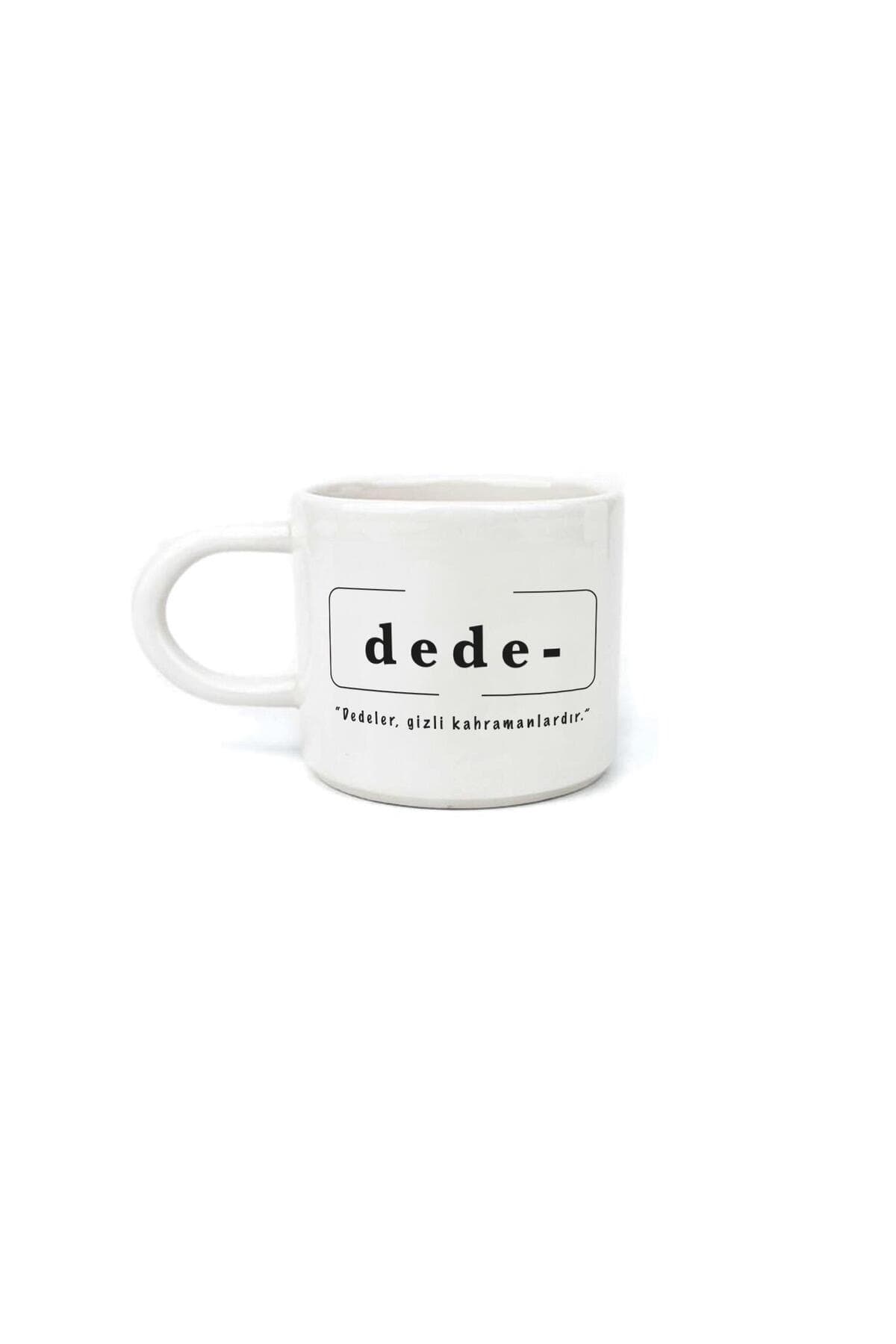 Dede Baskılı Kulplu U Kupa - Dedeye Hediye Bardak Fincan Mug