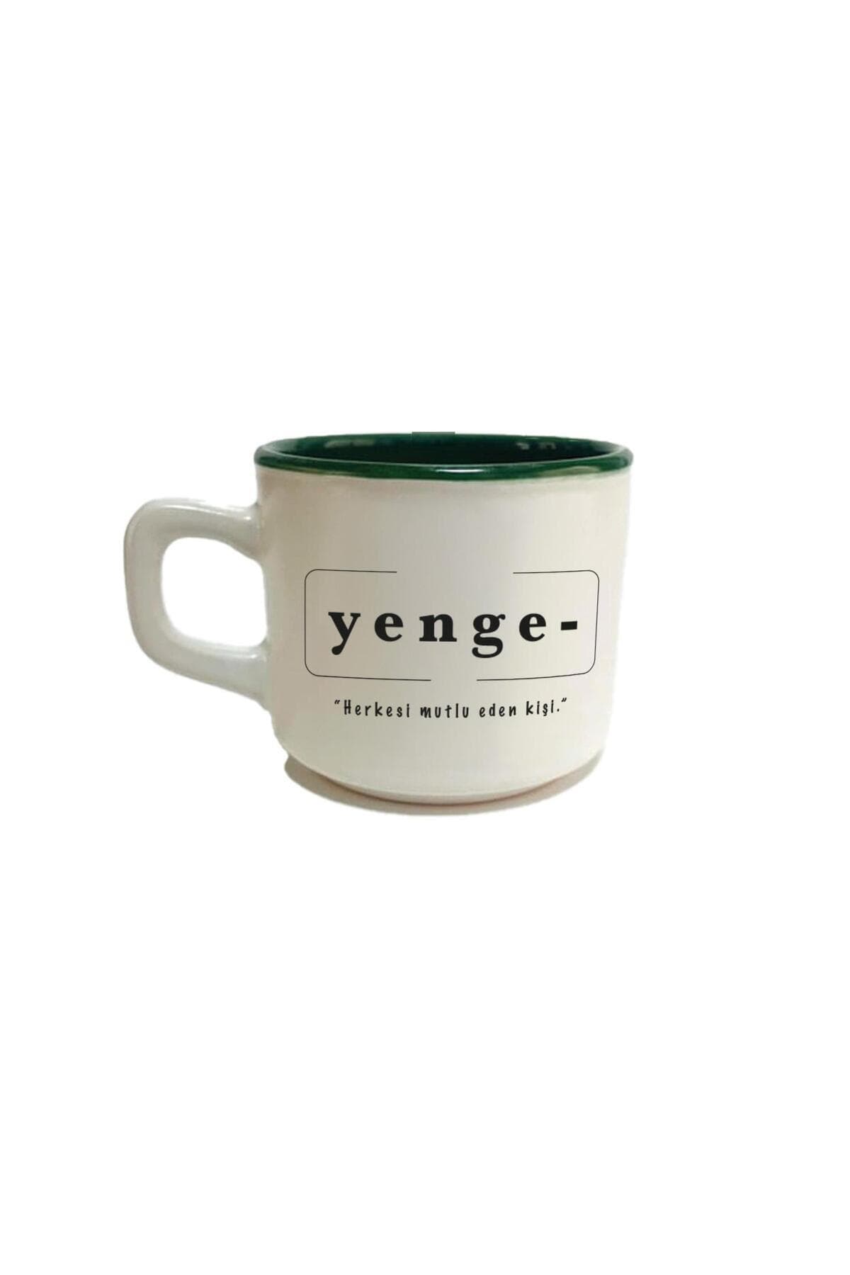 Yenge Baskılı Yeşil İçi Renkli Venüs Kupa - Yengeye Hediye Bardak Fincan Mug