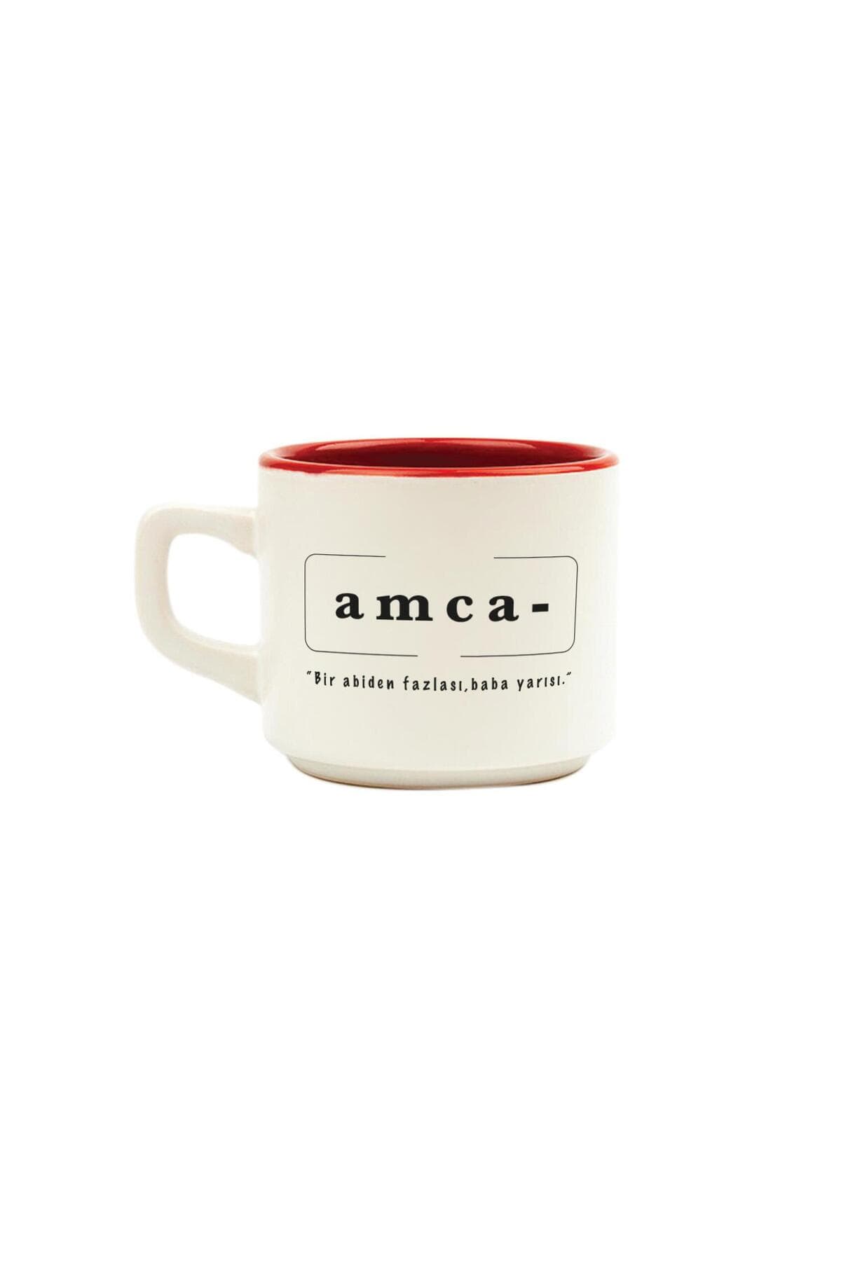 Amca Baskılı İçi Renkli Venüs Kupa - Amcaya Hediye Bardak Fincan Mug