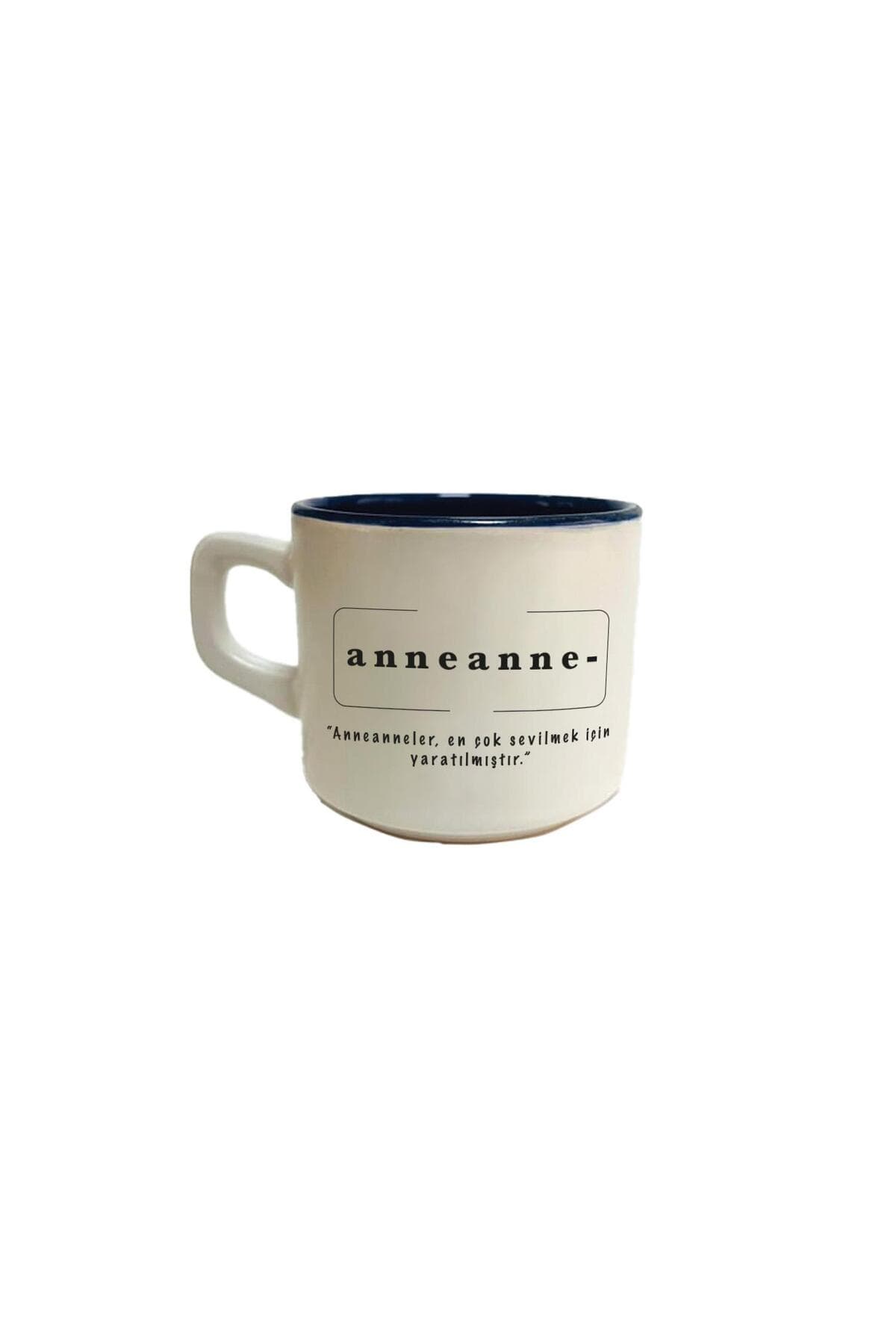 Anneanne Baskılı İçi Renkli Venüs Kupa - Anneanneye Hediye Bardak Fincan Mug