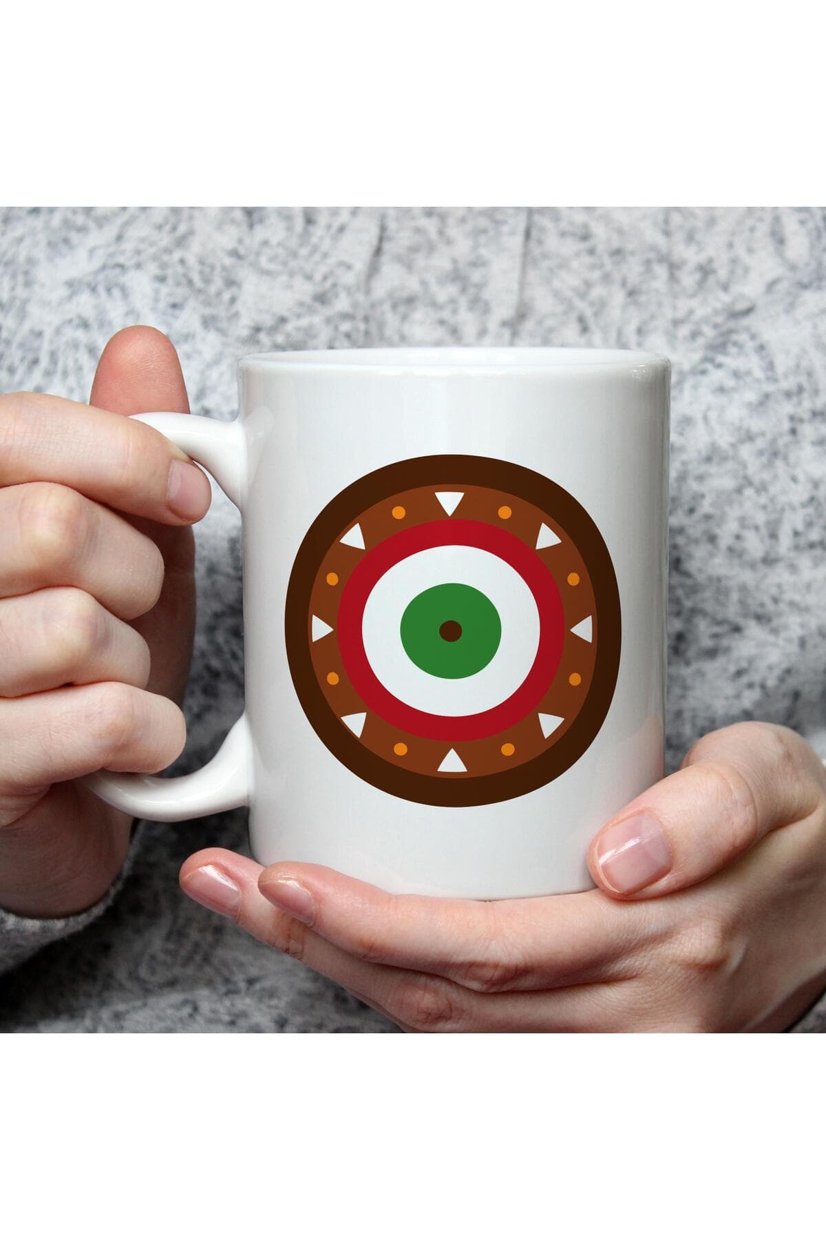 Safari O Harf Baskılı Beyaz Kupa Bardak Fincan Mug