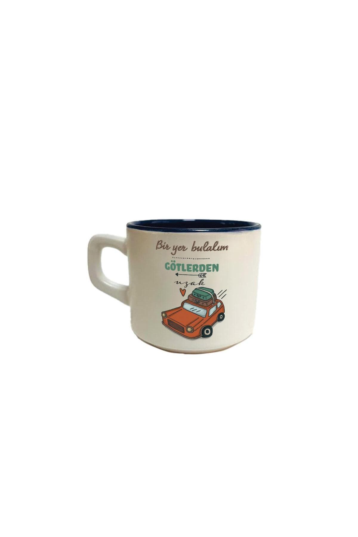 Bir Yer Bulalım G*tlerden Uzak Baskılı Siyah İçi Renkli Venüs Kupa - Komik Hediye Bardak Fincan Mug