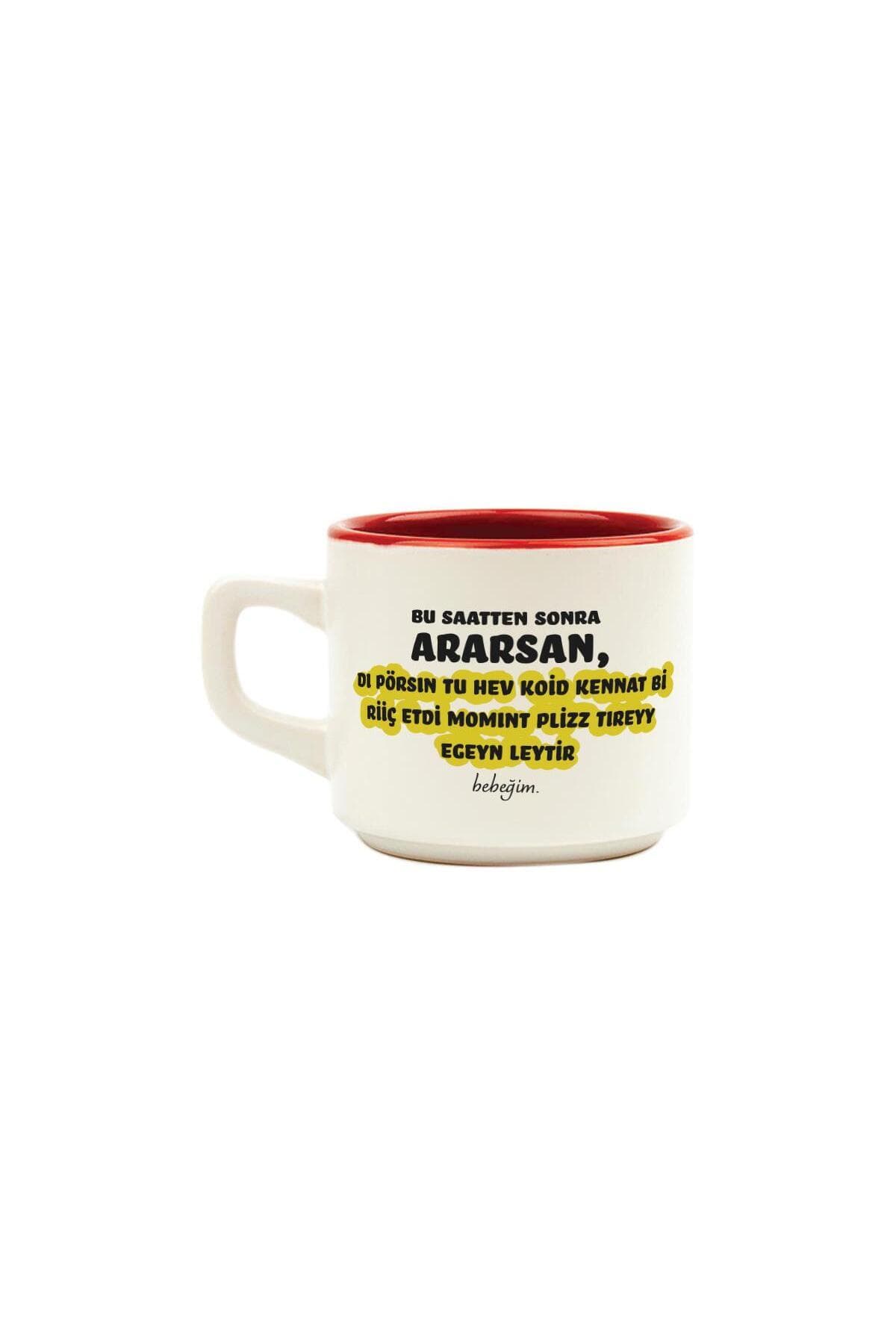 Bu Saatten Sonra Ararsan Baskılı Kırmızı İçi Renkli Venüs Kupa Bardak Fincan Mug