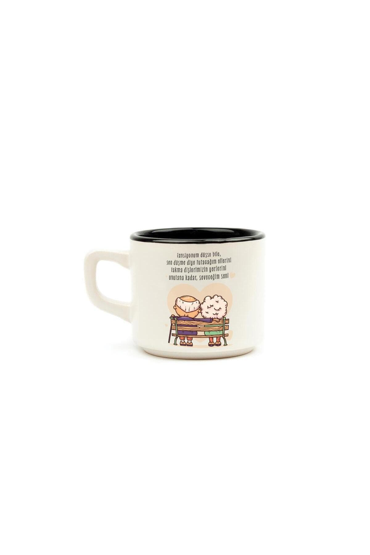 Tansiyonum Düşse Bile Baskılı Siyah İçi Renkli Venüs Kupa Bardak Fincan Mug