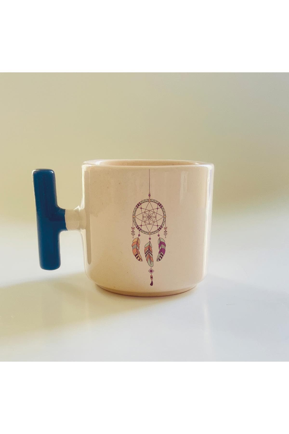 3 Tüylü Düş Kapanı Baskılı Kulplu T Kupa Bardak Fincan Mug