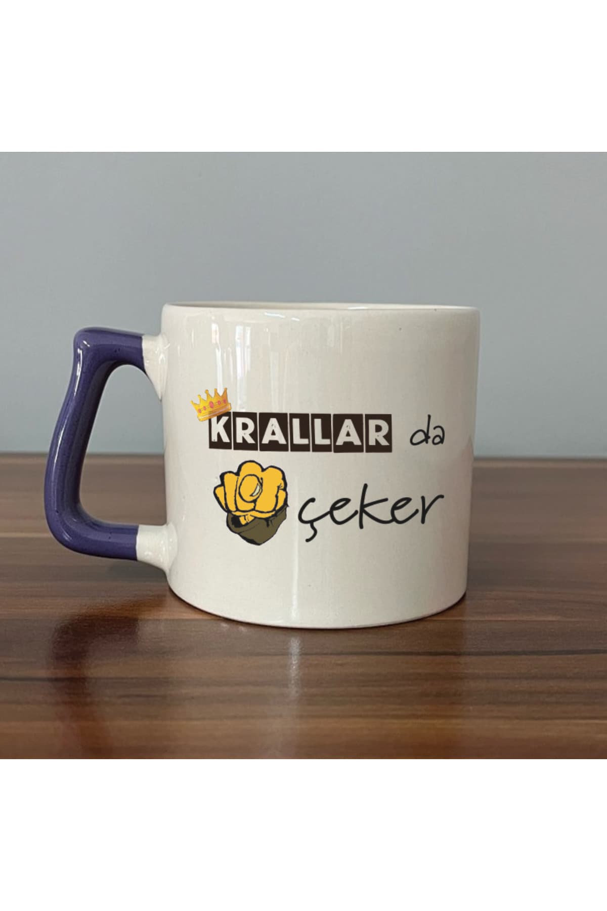 Krallar da Nah Çeker Mor Kulplu Prime Mizahi Hediyesi Kupa