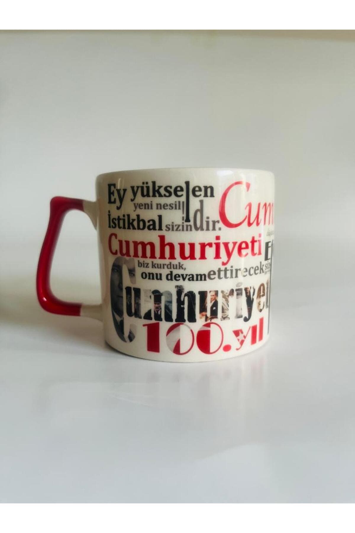 100.yıl Cumhuriyet Baskılı Kulplu Prime Kupa Bardak Fincan Mug