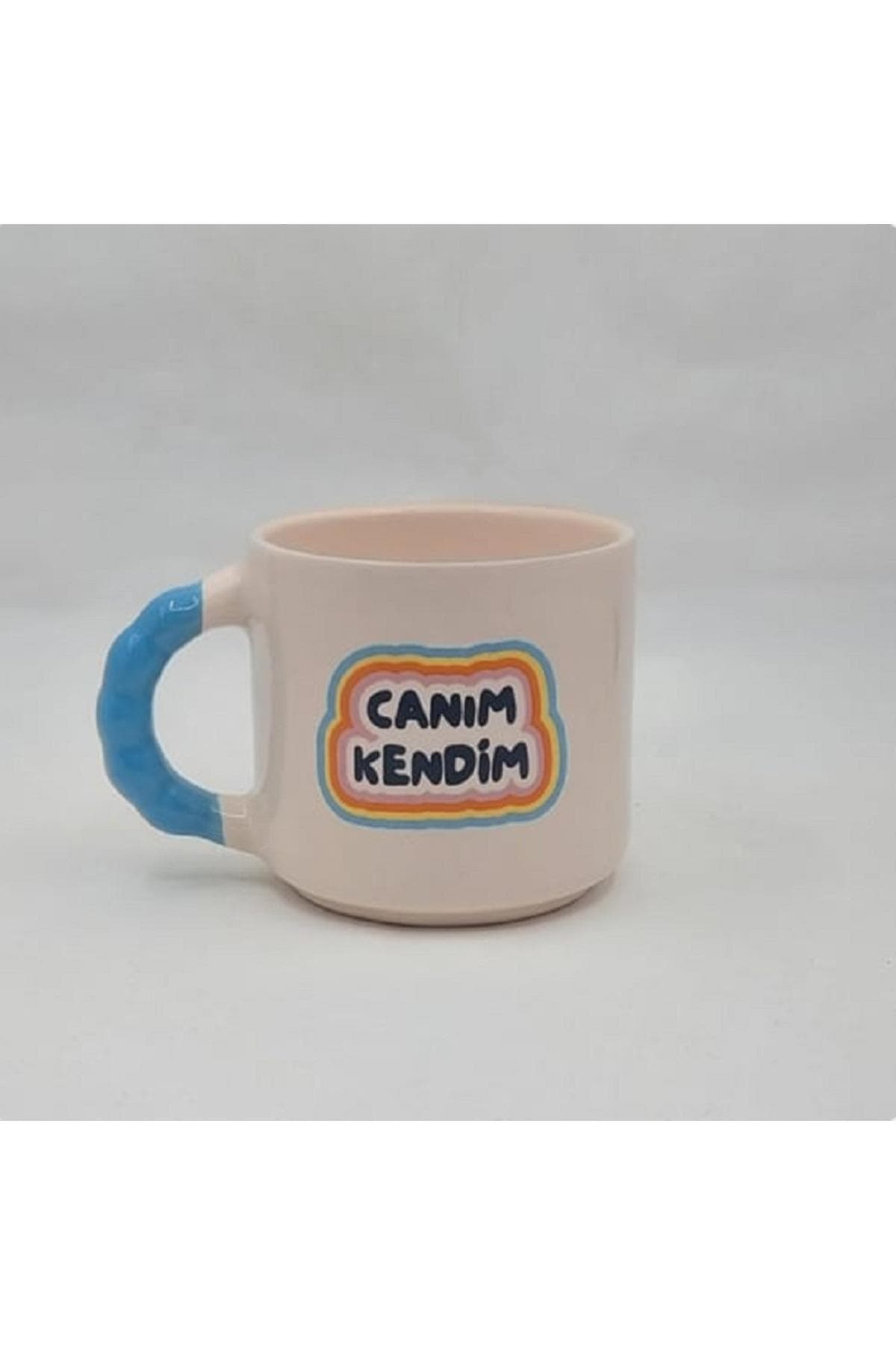 Canım Kendim Baskılı Kulplu Boncuk Kupa Bardak Fincan Mug
