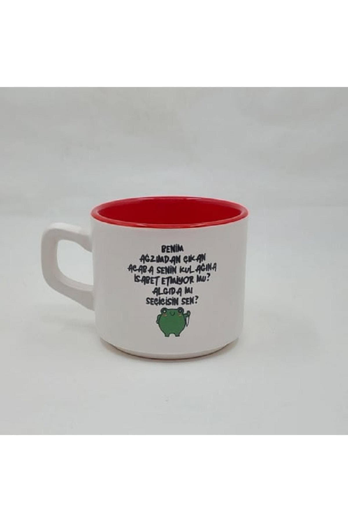 Algıda Mı Seçicisin Sen Baskılı Kırmızı İçi Renkli Venüs Kupa Bardak Fincan Mug