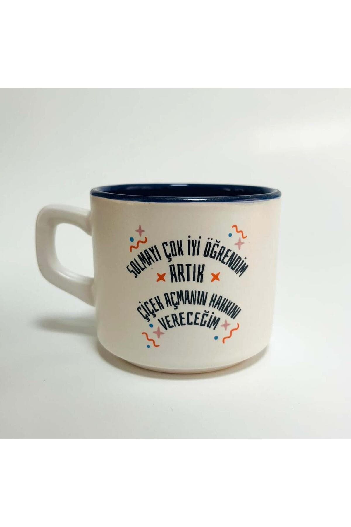 Solmayı Çok İyi Öğrendim Baskılı Lacivert İçi Renkli Venüs Kupa Bardak Fincan Mug