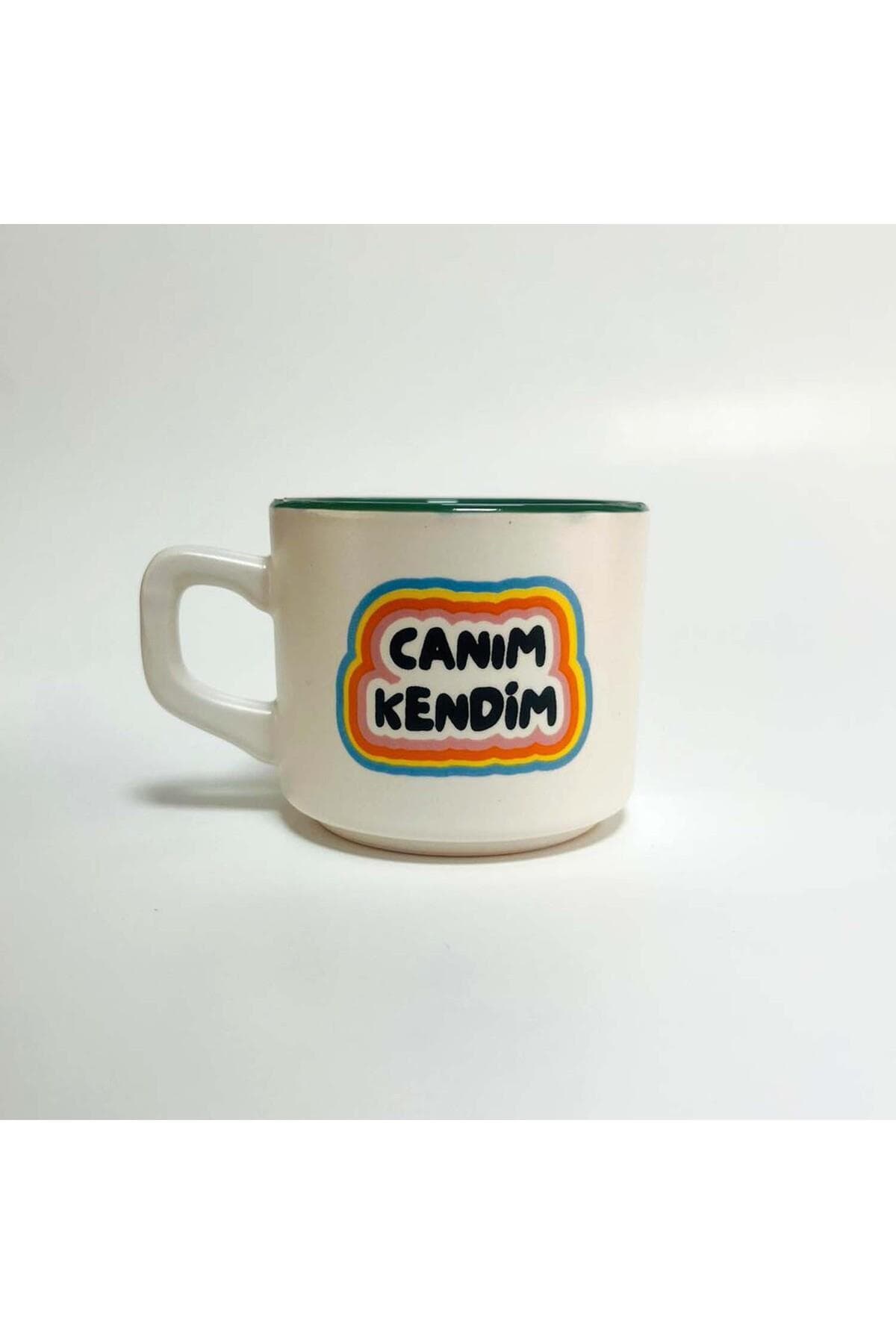Canım Kendim Baskılı Yeşil İçi Renkli Venüs Kupa Bardak Fincan Mug