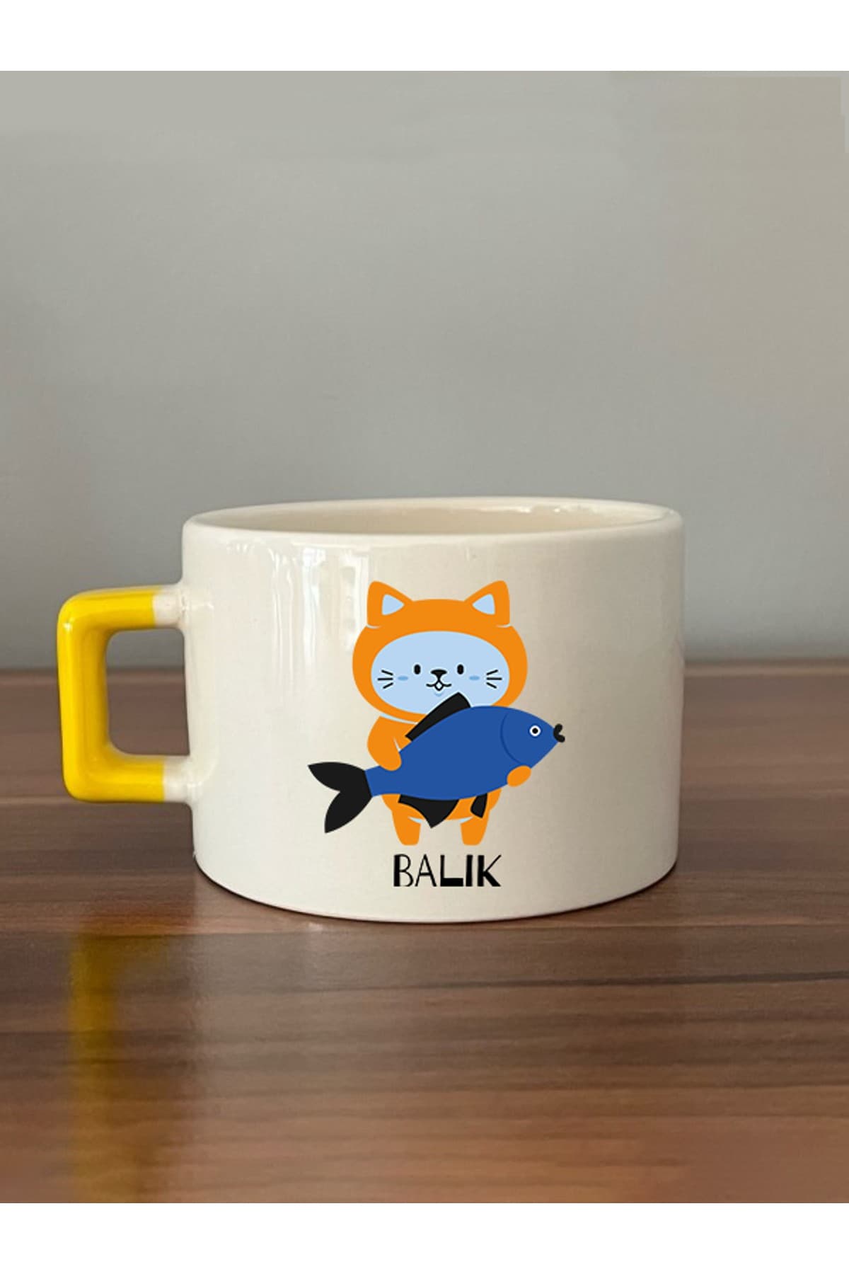 Balık Burcu ve Onla Alakalı Komik Açıklama Baskılı Kulplu Prime Kupa Bardak Fincan Mug
