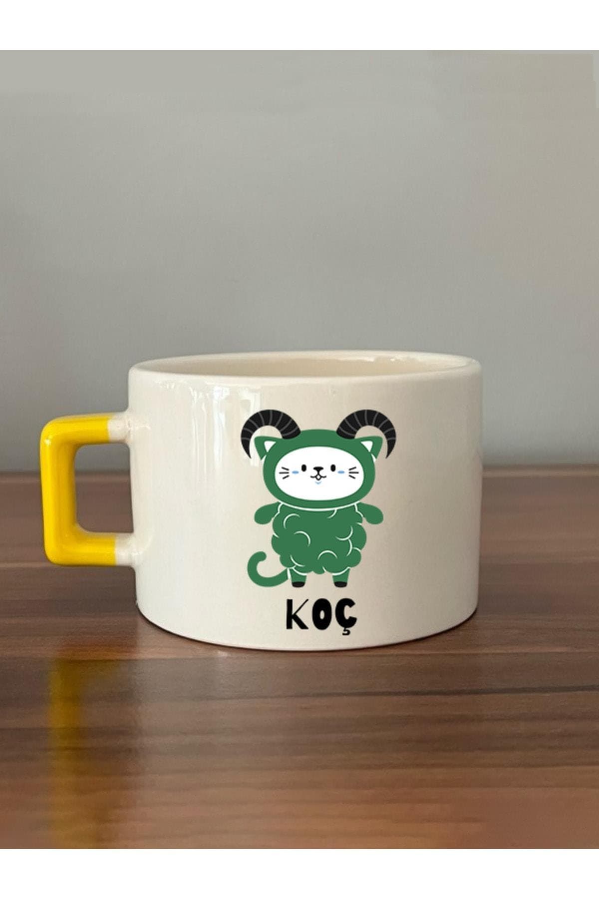 Koç Burcu ve Onla Alakalı Komik Açıklama Baskılı Kulplu Prime Kupa Bardak Fincan Mug