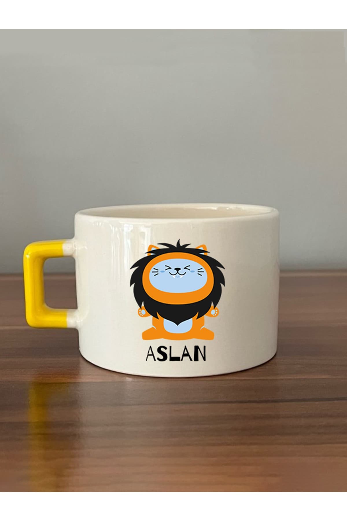 Aslan Burcu ve Onla Alakalı Komik Açıklama Baskılı Kulplu Prime Kupa Bardak Fincan Mug