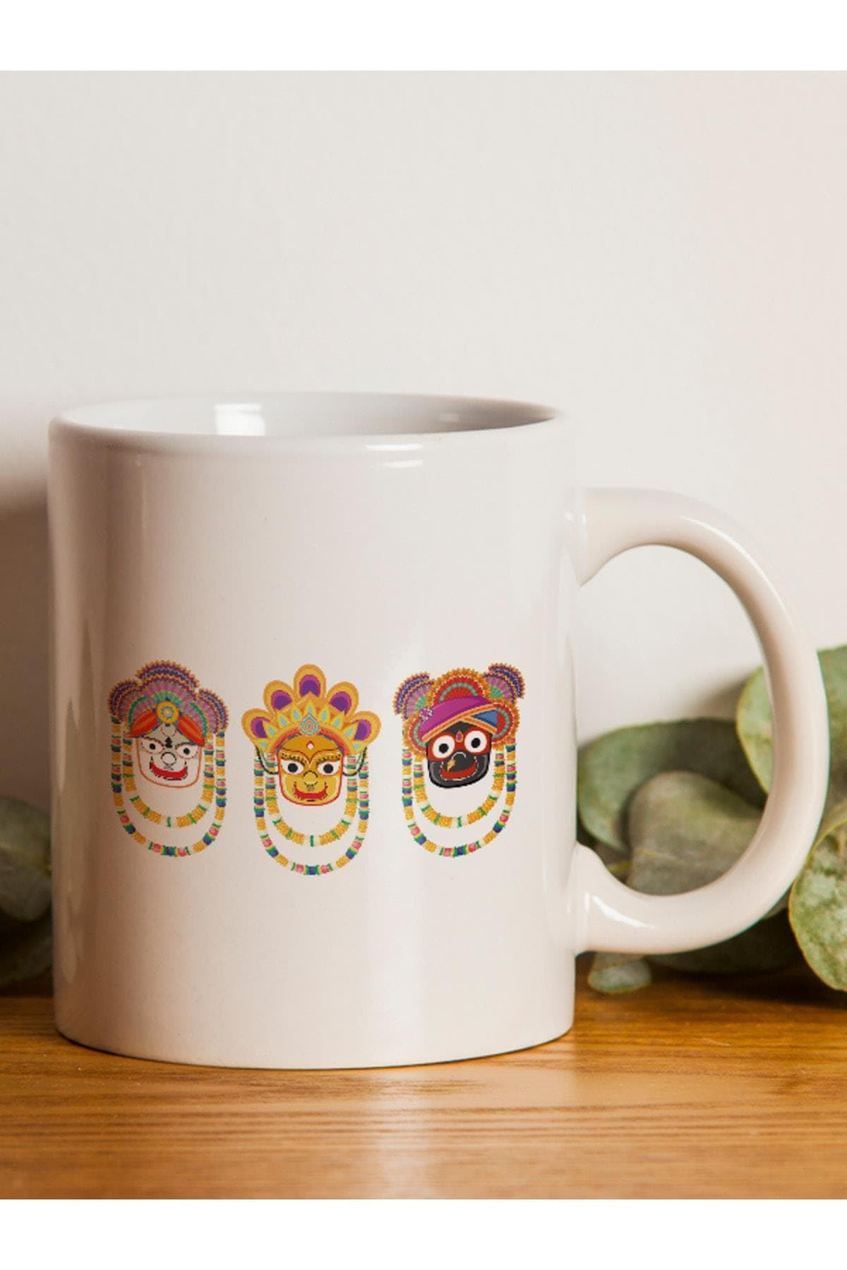 Farklı Renkli Yüzler Baskılı Beyaz Kupa Bardak Fincan Mug