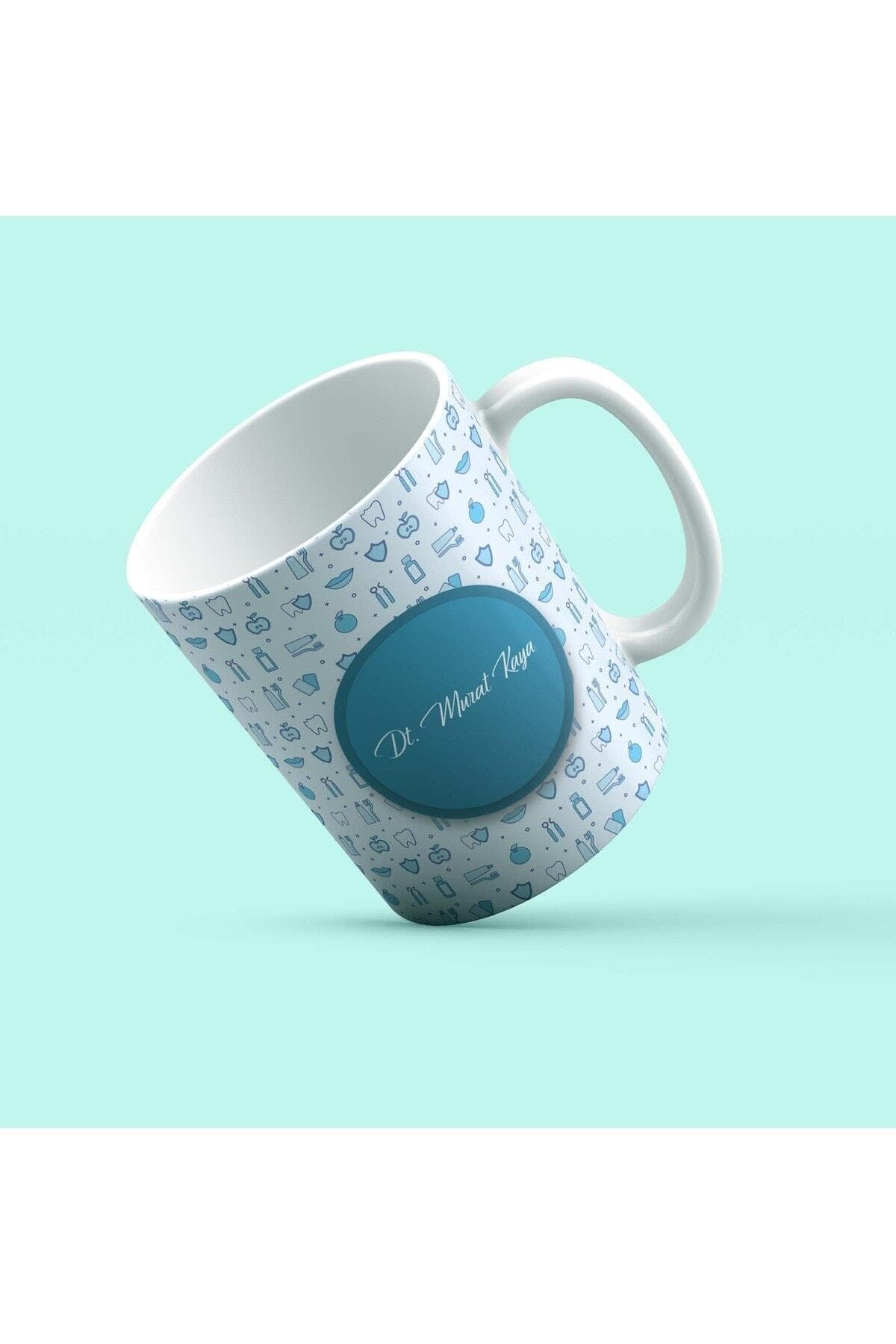 Diş Doktoru Isim Baskılı Beyaz Kupa Bardak Fincan Mug