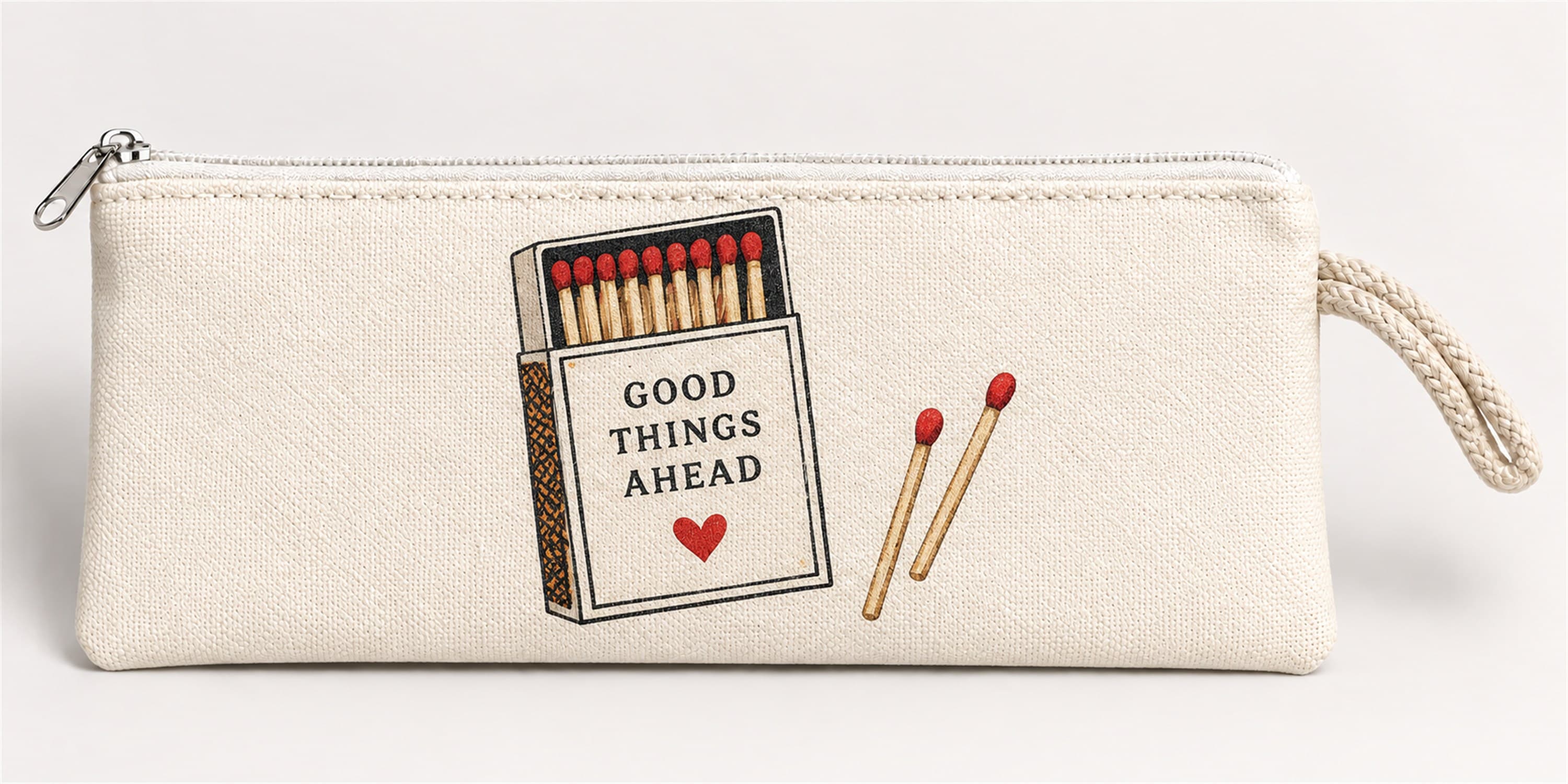 İyilik Kutusu Baskılı Fermuarlı Clutch El Çantası Makyaj Çantası