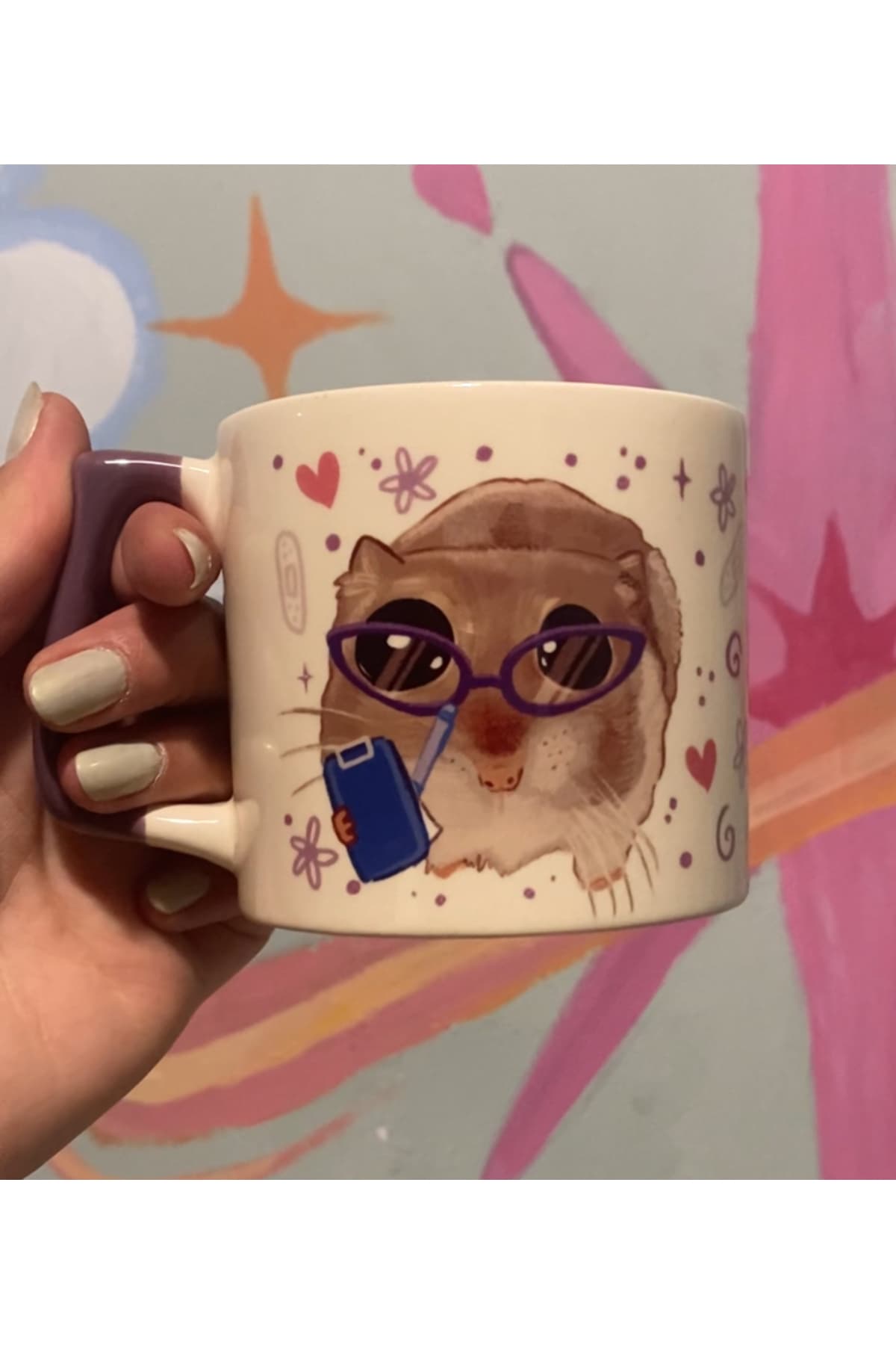 Sad Üzgün Hamster - Meslek: Psikolog (I'm Just a Psychologist) Kupa Bardak Fincan