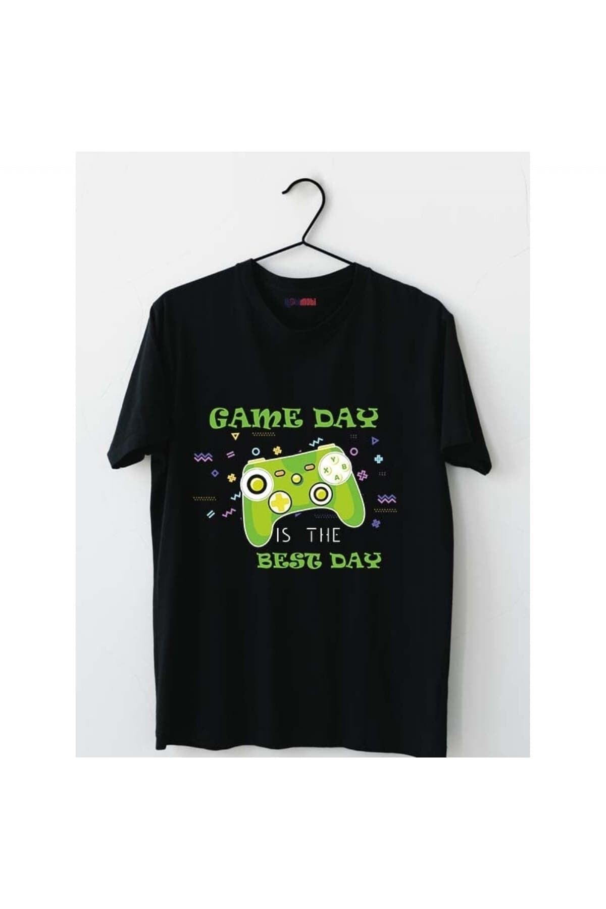 Game Day Konsol Baskılı Siyah Erkek Tişört - XL