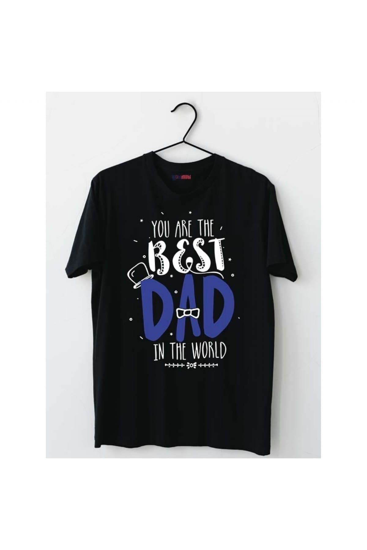 Best Dad Baskılı Siyah Erkek Tişört - Babalar Günü Hediyesi