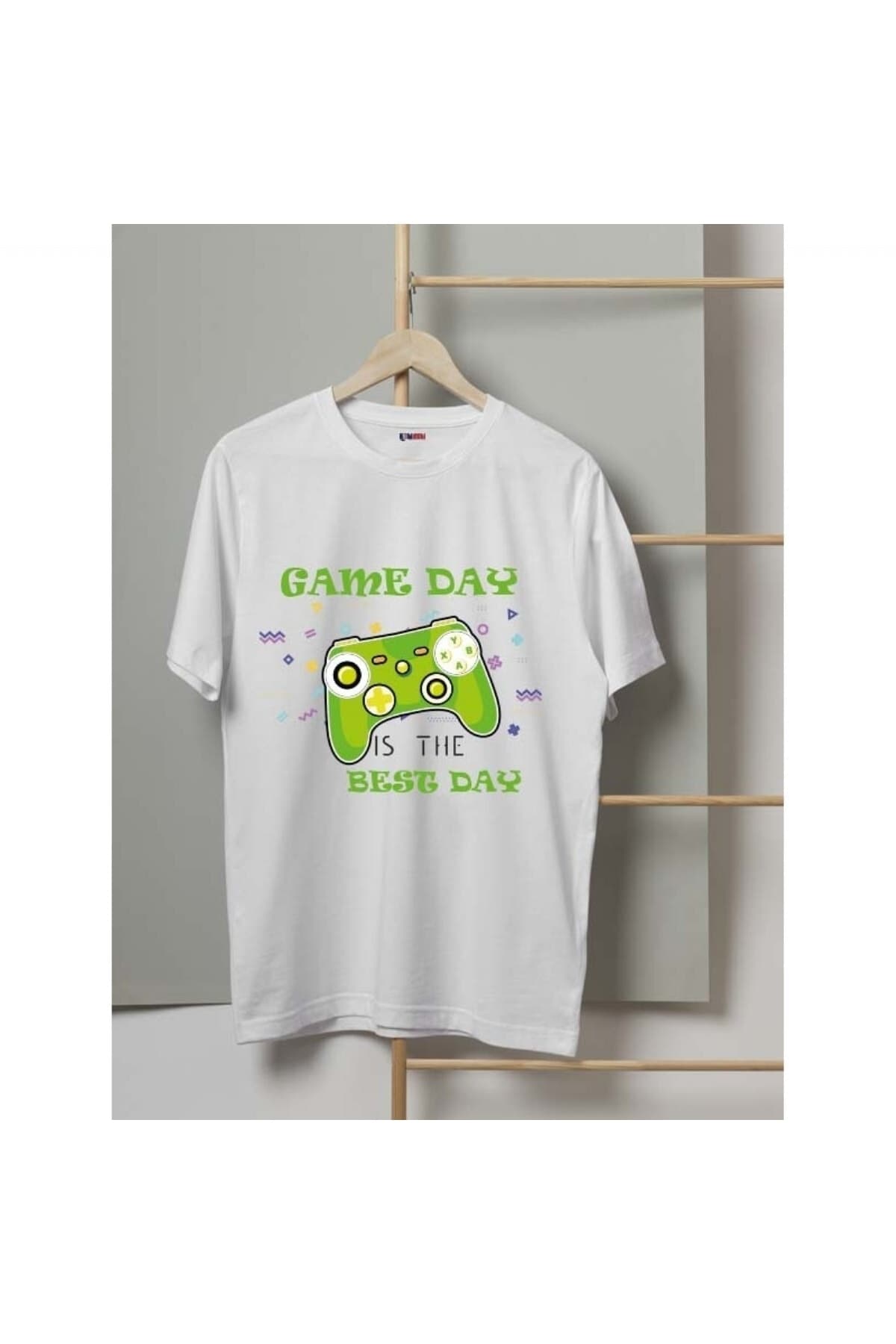 Game Day Konsol Baskılı Beyaz Erkek Tişört - L