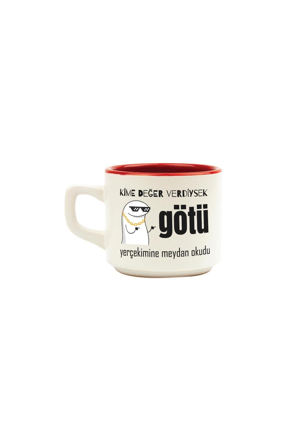 Kime Değer Verdiysek Götü Yerçekimine Meydan Okudu Baskılı Kırmızı Venüs Kupa