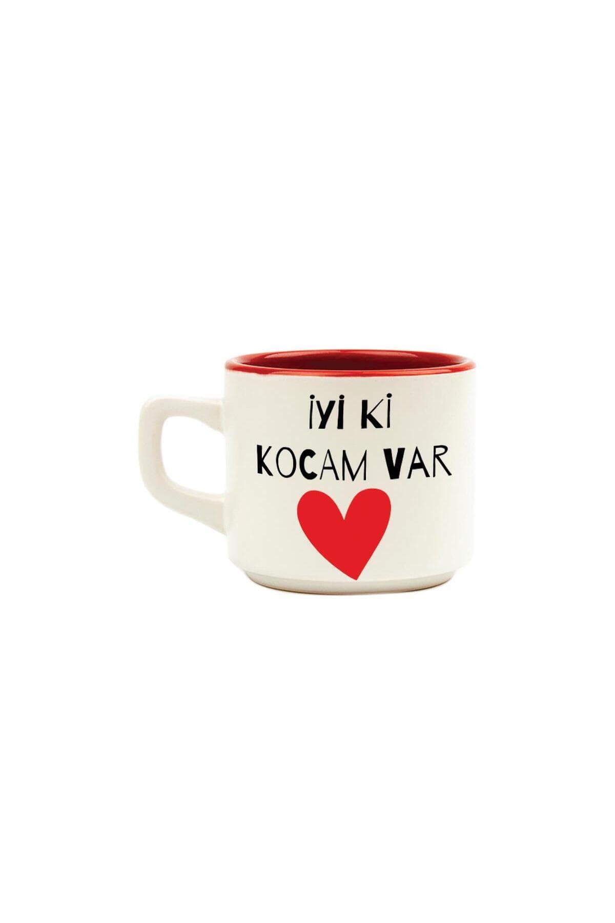 İyi Ki Kocam Var Baskılı Kırmızı Venüs Sevgililer Günü Kupası
