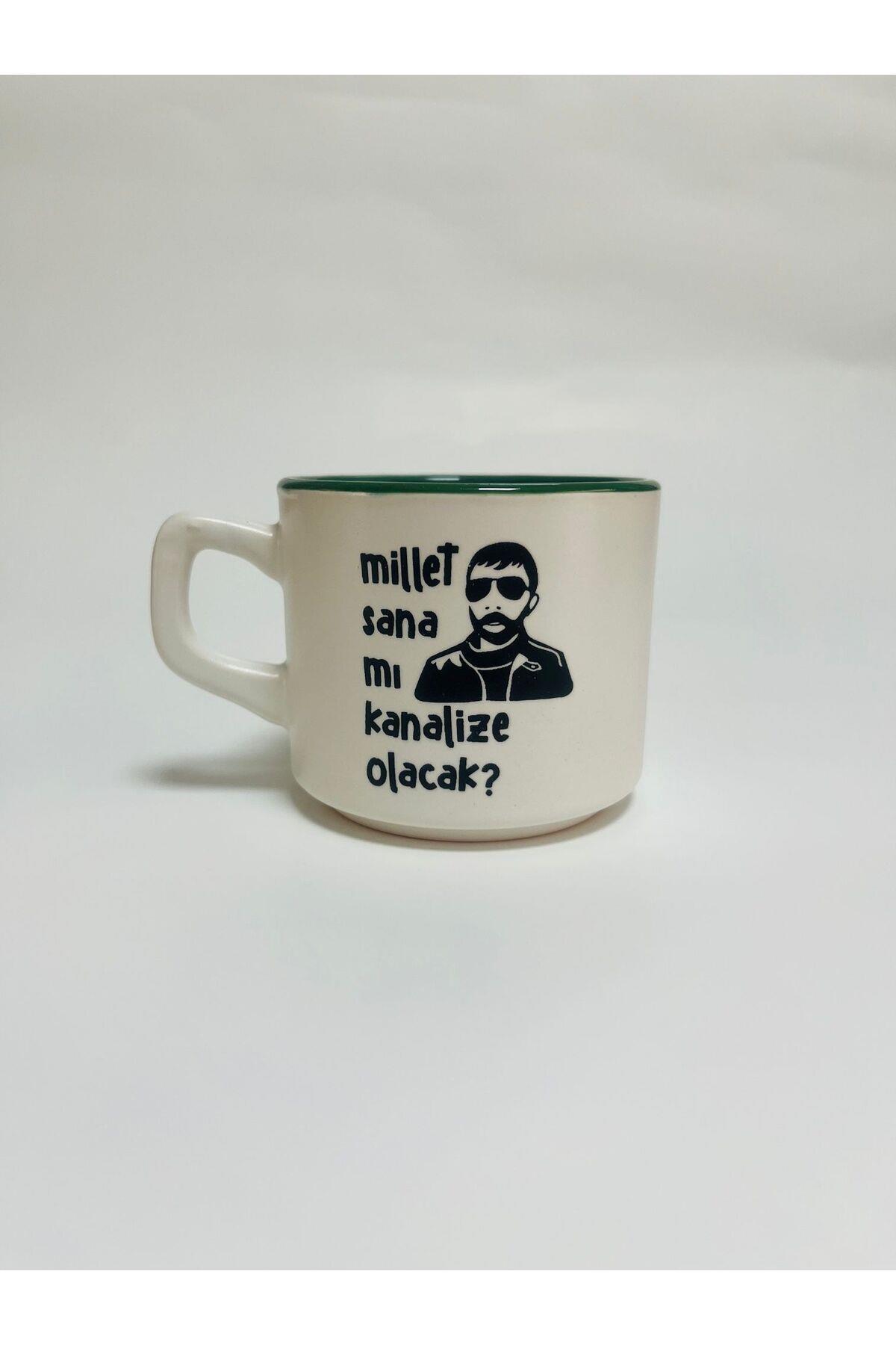 Millet Sana Mı Kanalize Olacak BaskılıYeşil İçli Venüs Kupa